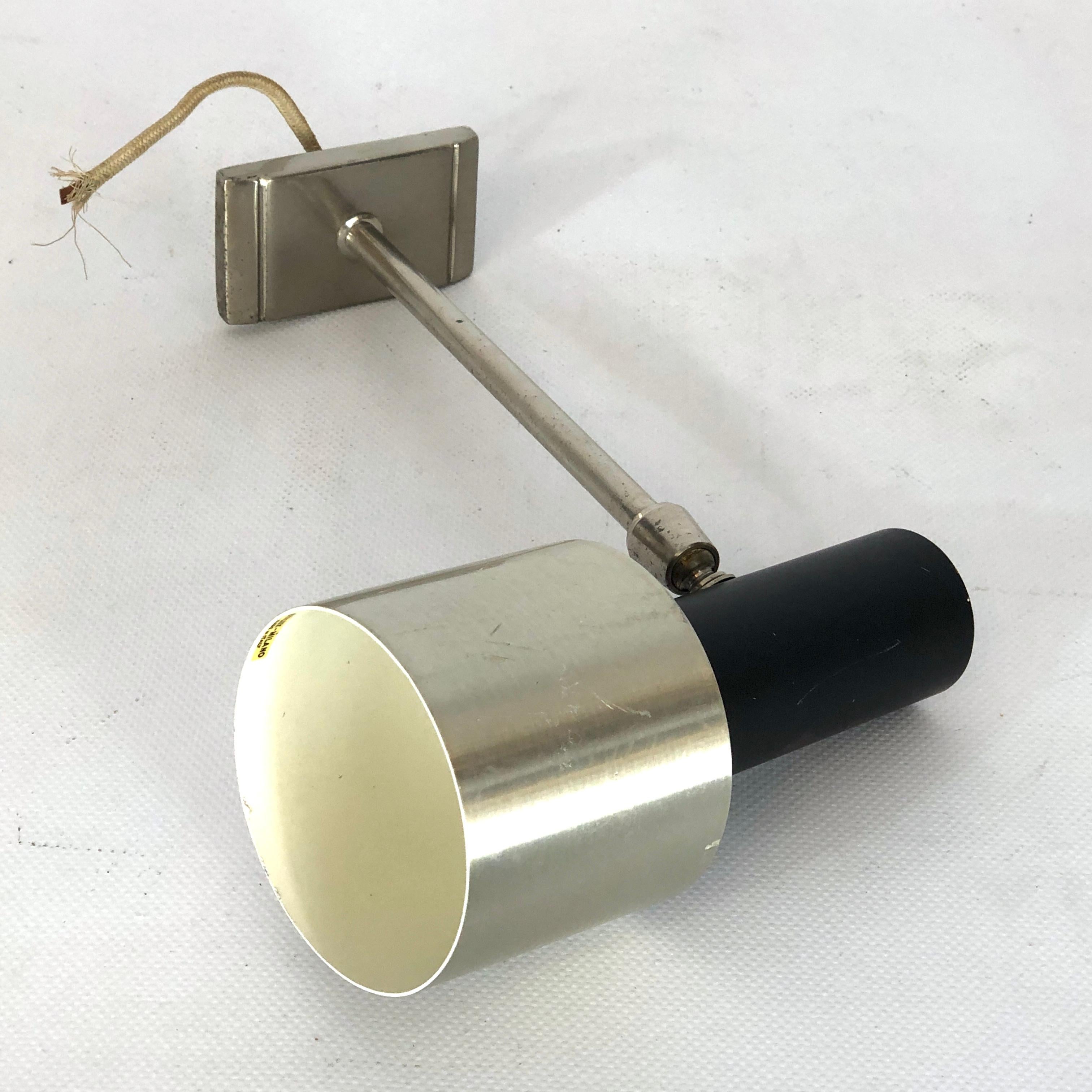 20th Century Stilux Milano, Mid-Century Articulated Wall Lamp from 60s For Sale