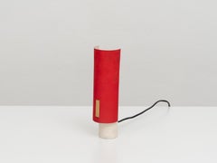 Stilux Milano Mid-Century Modern Small Red Table Lamp, 1960s
