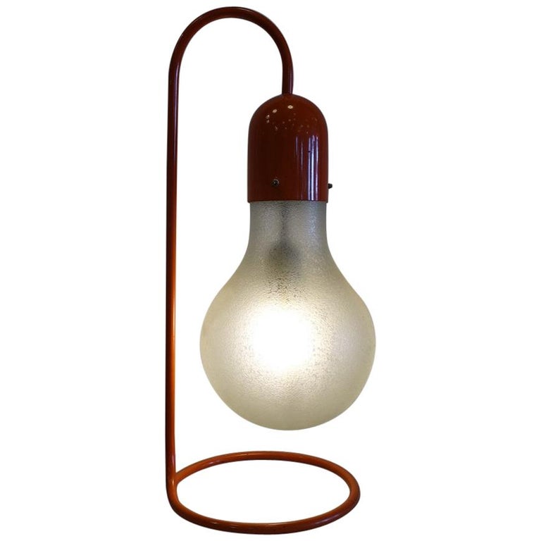 Stilux Milano Rote Tischlampe, Jahrhundertmitte, 1970er Jahre 1