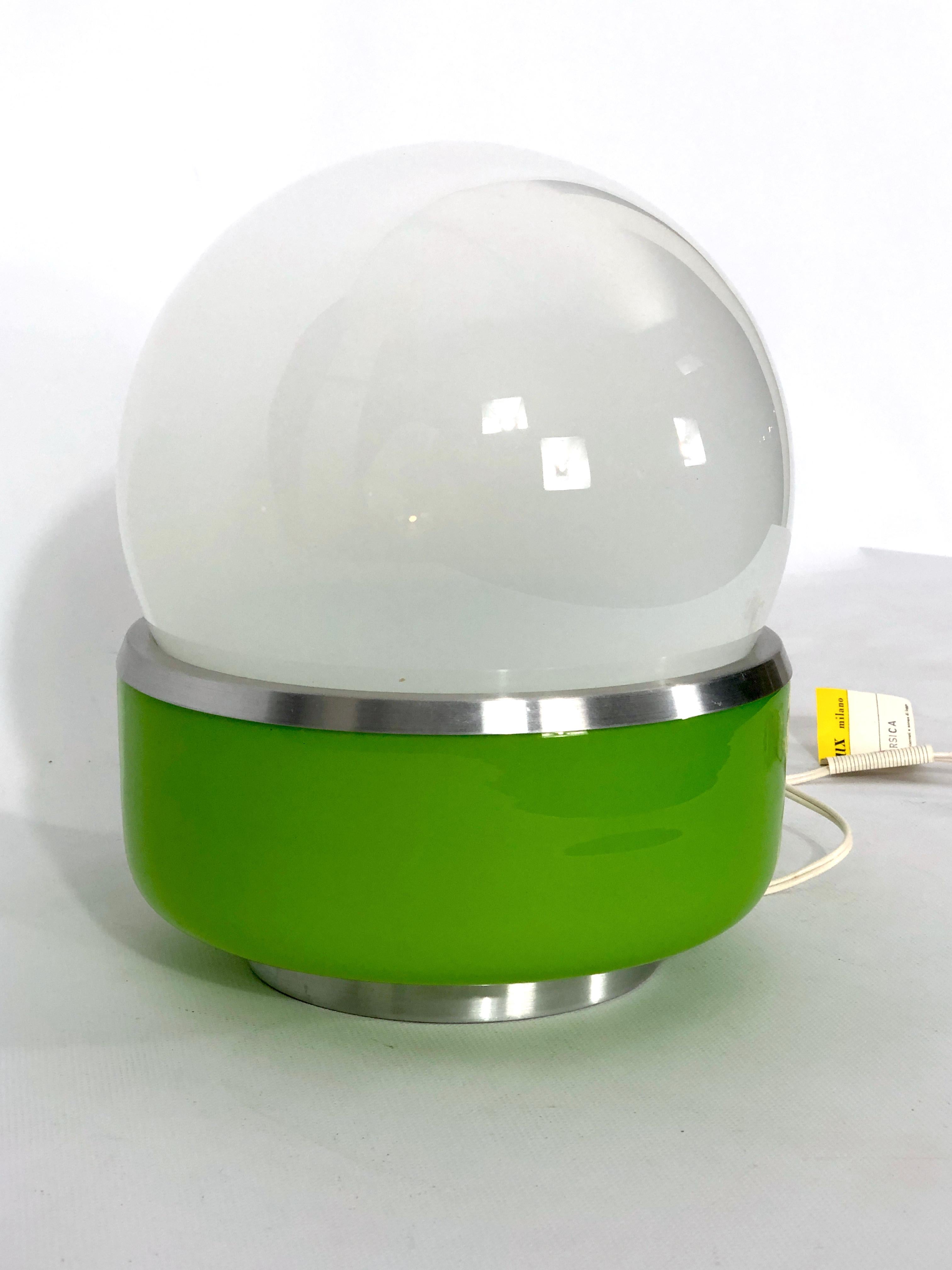 Stilux Milano Model Corsica, Space Age Murano Glass Table Lamp from 60s 3