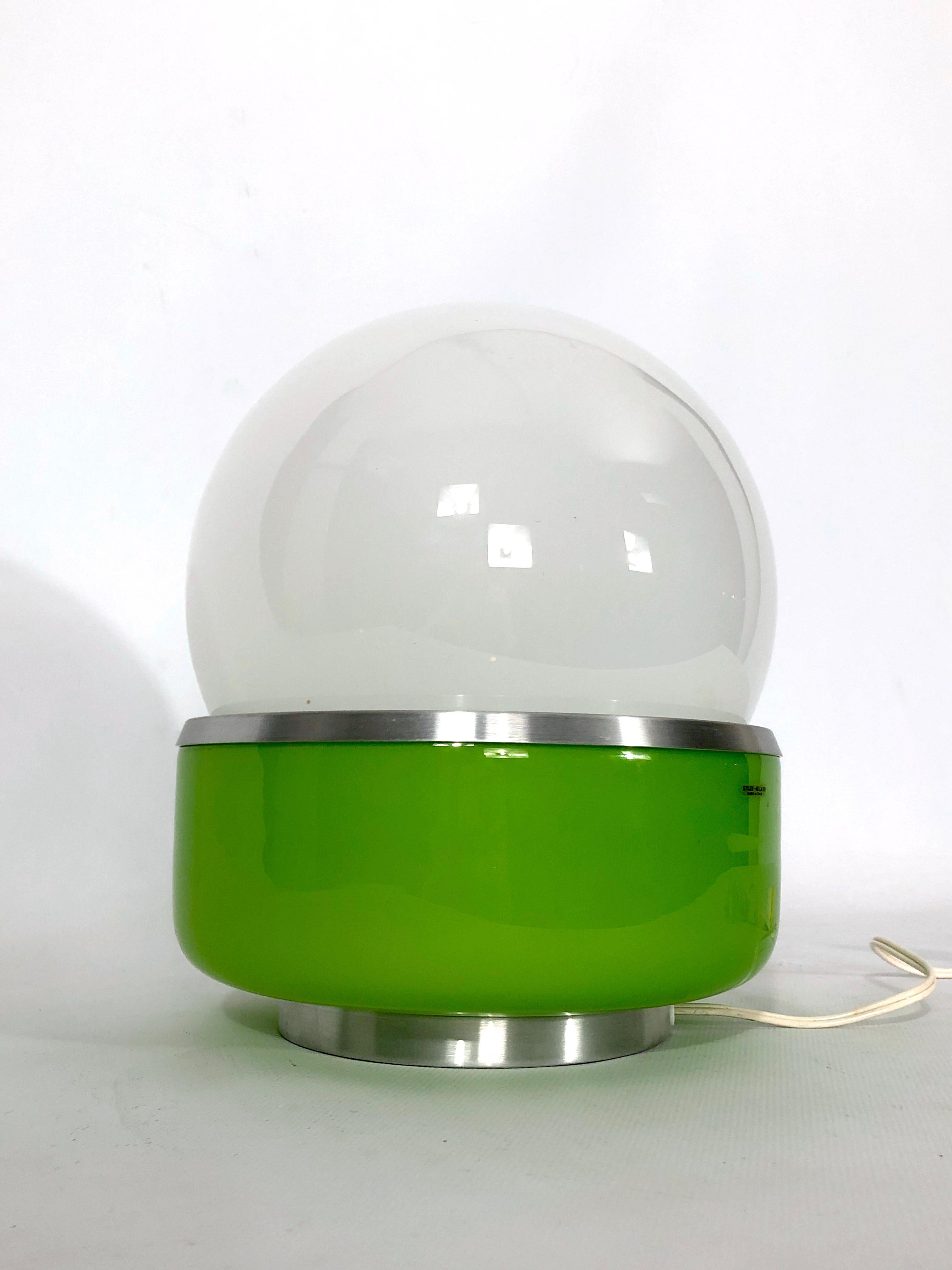 Stilux Milano Model Corsica, Space Age Murano Glass Table Lamp from 60s 1