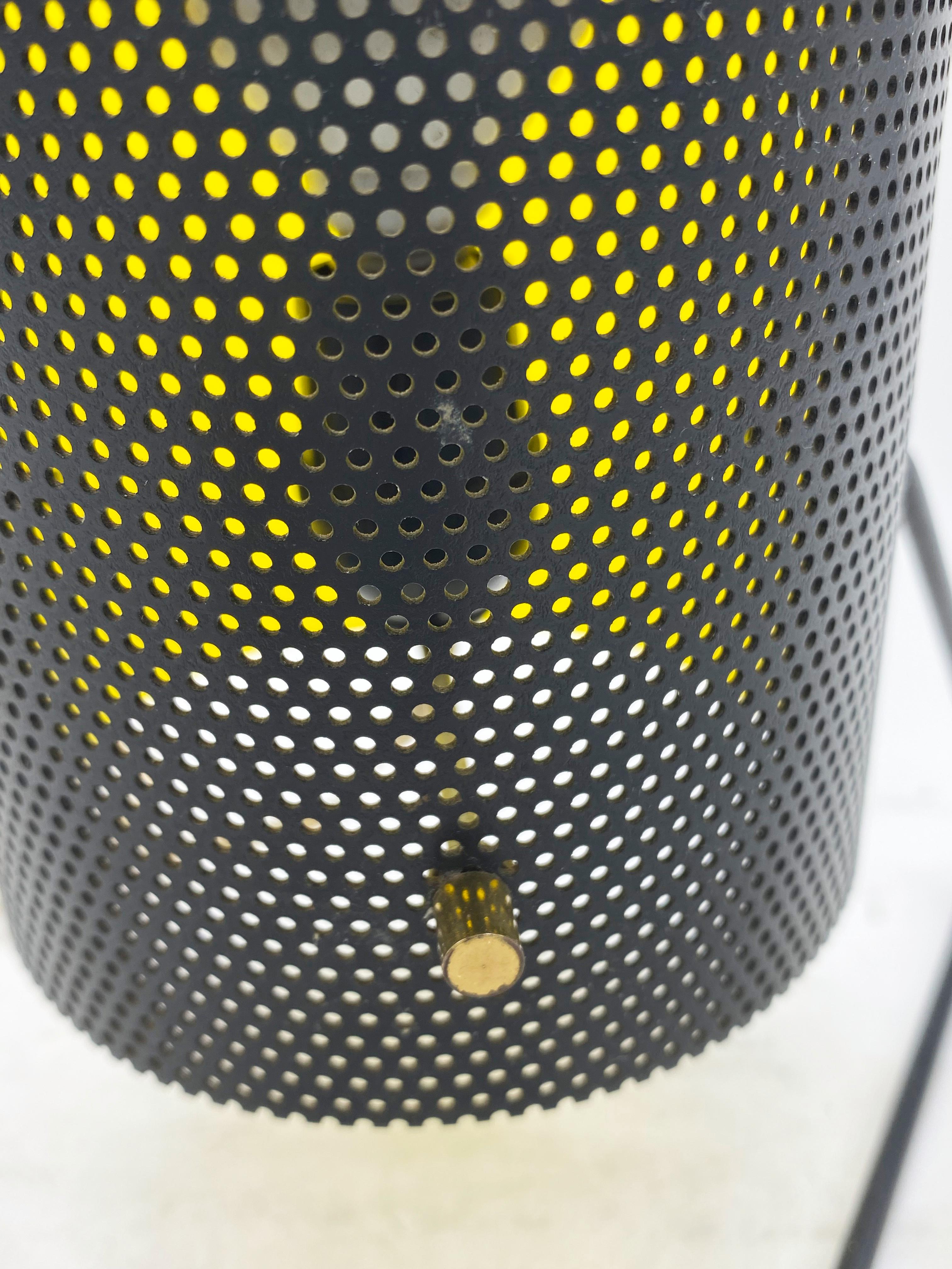 Stilux Milano Perforated Metal Table Lamp, Italy 1960s For Sale 2