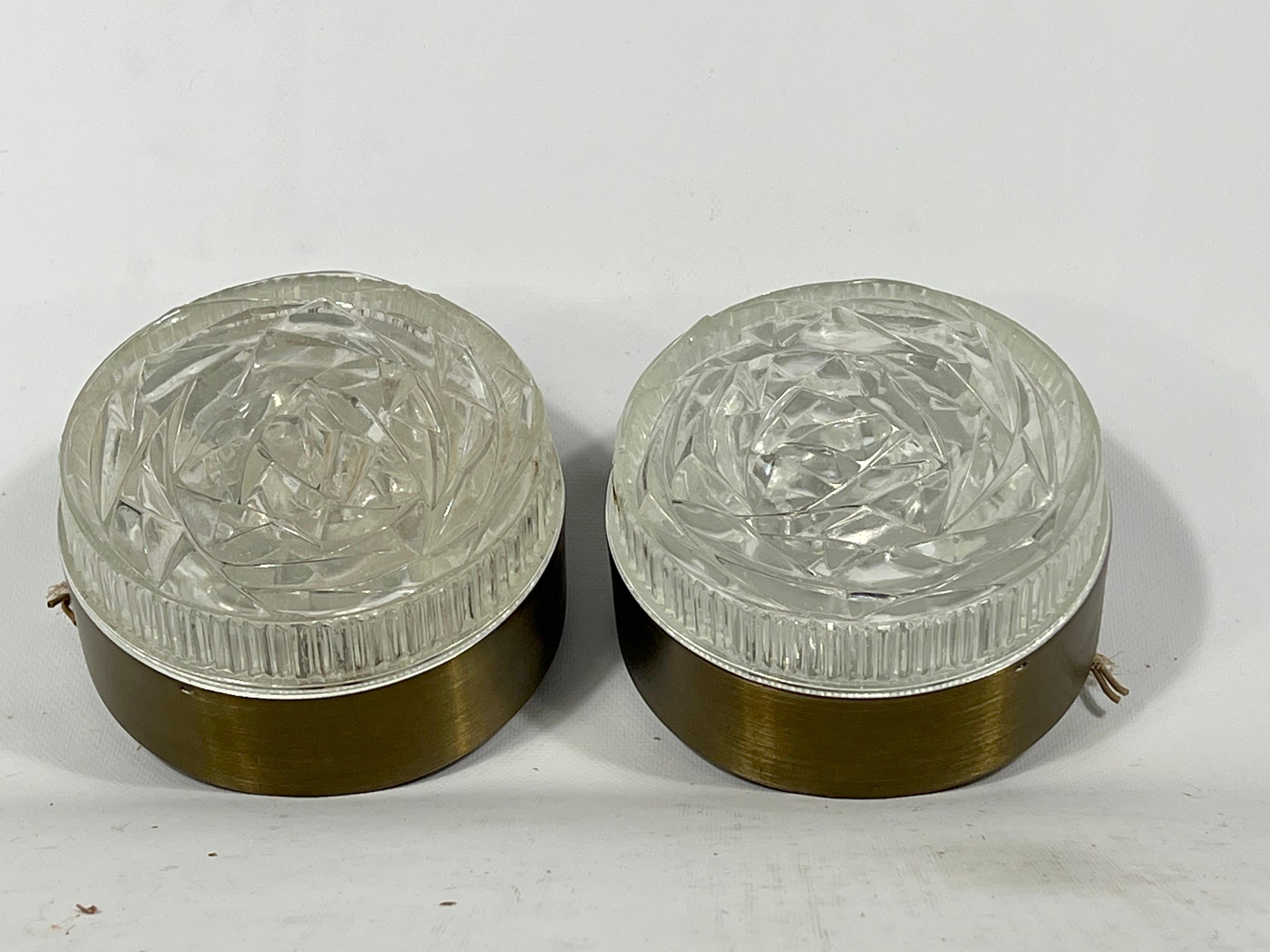 Stilux Milano, Set of Two Wall or Ceiling Lamps Model Caserta, 1960s For Sale 2
