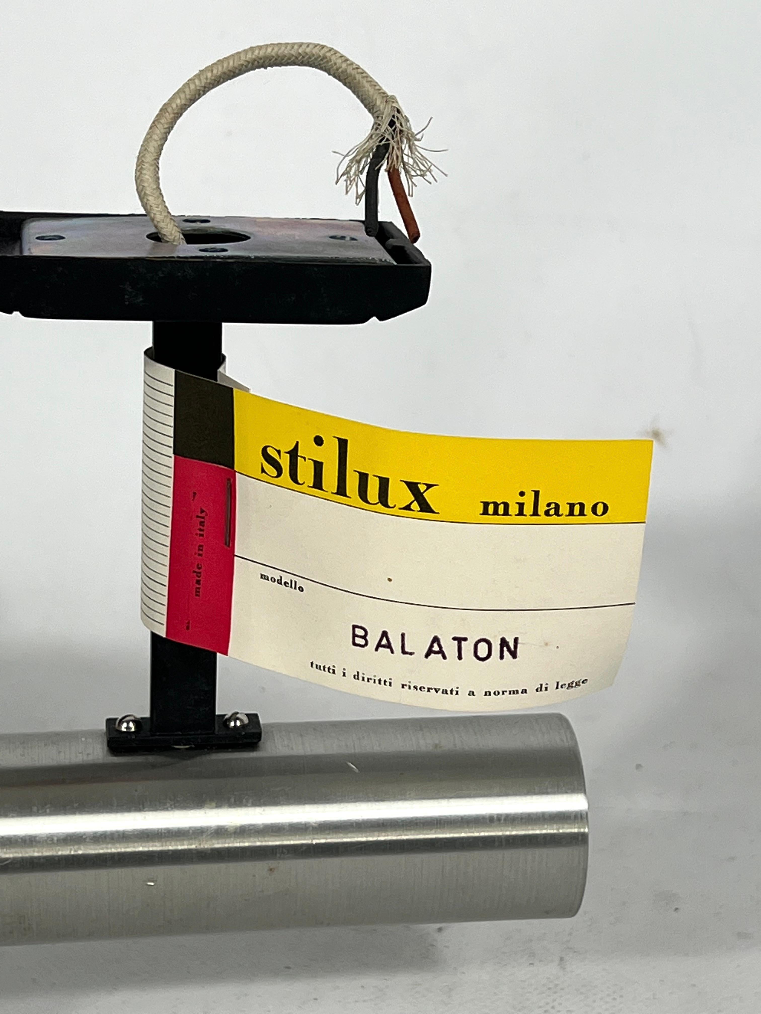 Stilux Milano, Single Large Sconce Model Balaton, Italy 1960s For Sale 4