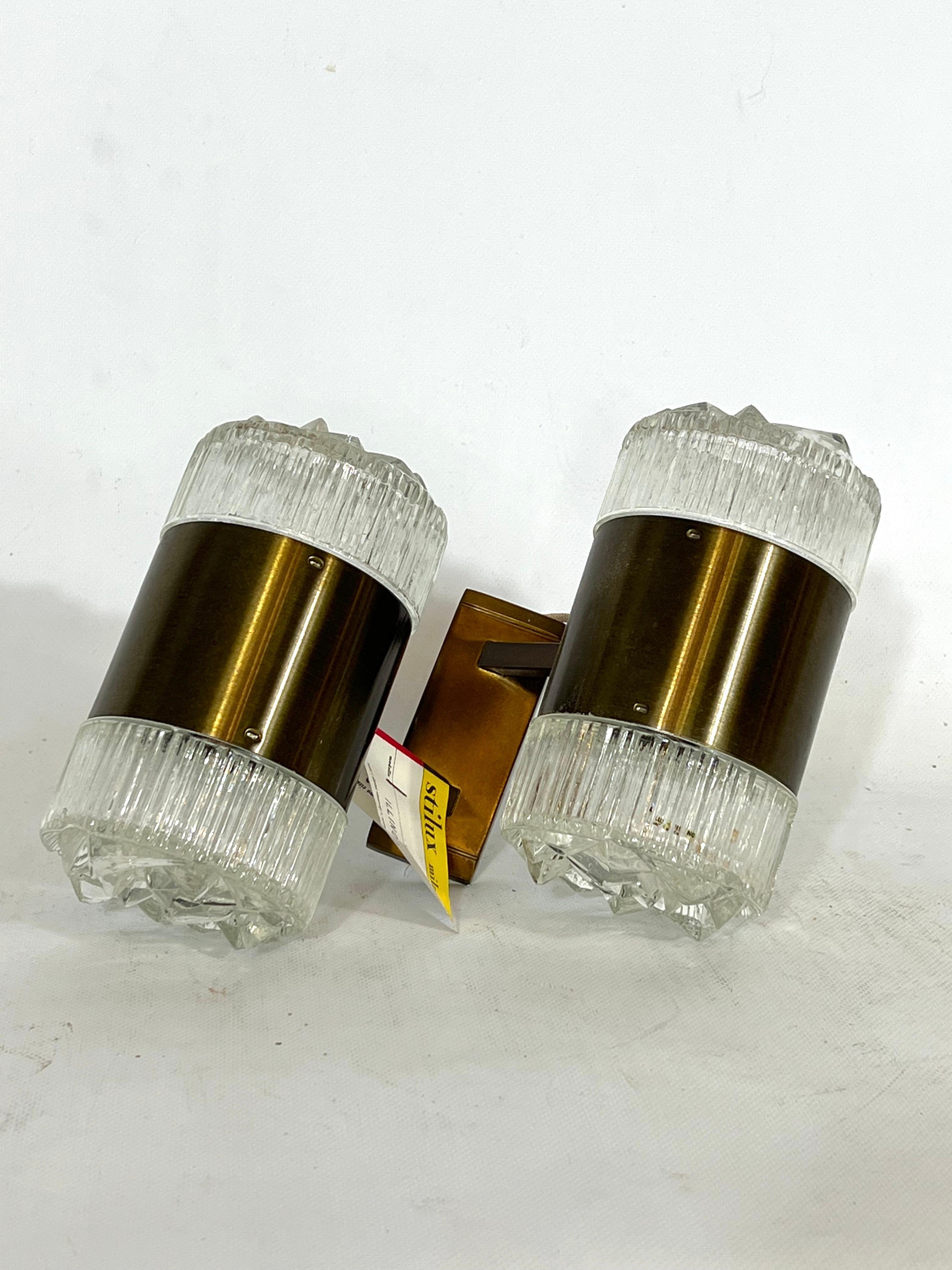 20th Century Stilux Milano, Single Large Sconce Model Illinois, Italy, 1960s For Sale