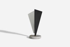Stilux Milano, Table Lamp, Brass, Metal, Marble, Acrylic, Italy, 1950s