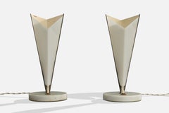 Stilux Milano, Lampade da tavolo, Metallo, Acrilico, Marmo, Italia, anni '60