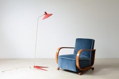 Stilux Milano, lampe de lecture en métal bicolore avec abat-jour réglable