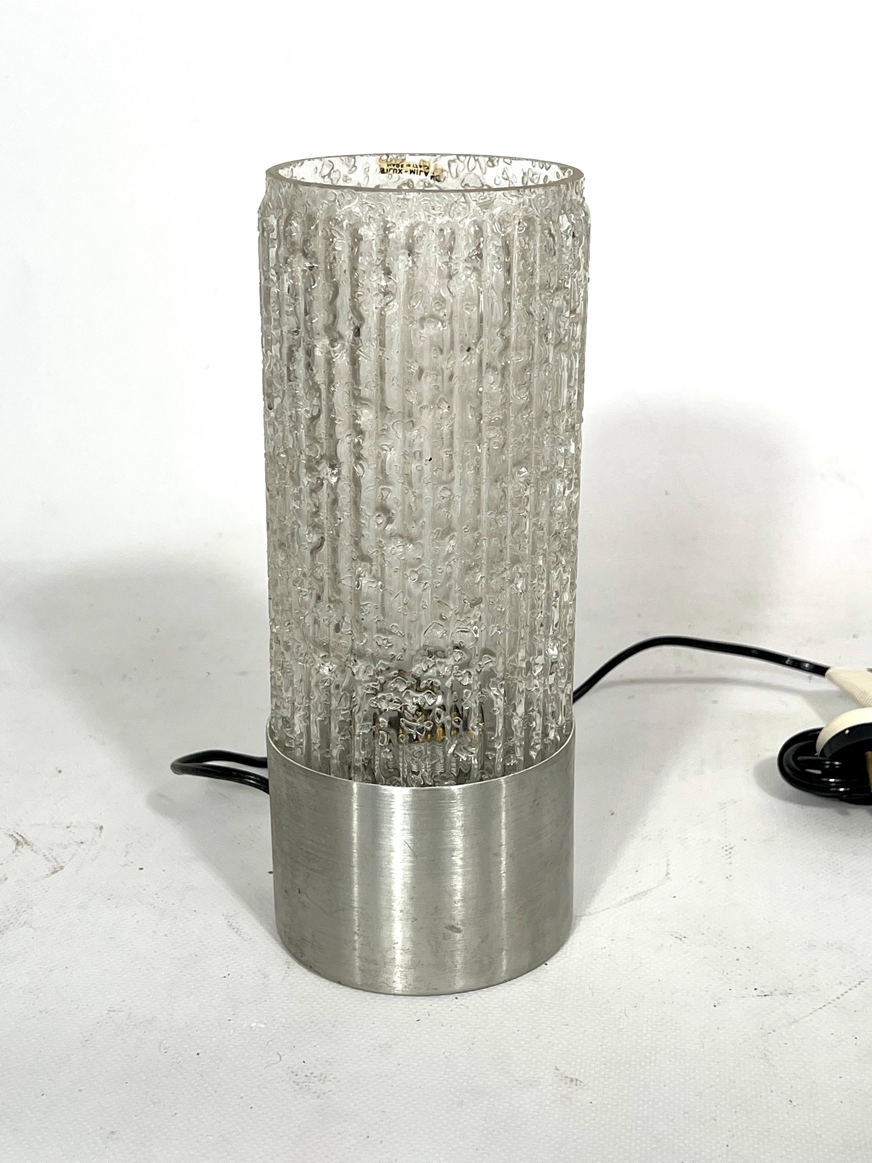 Stilux Milano, Lámpara de Sobremesa Vintage de Cristal Modelo Albenga de los años 60 mediados del siglo XX en venta