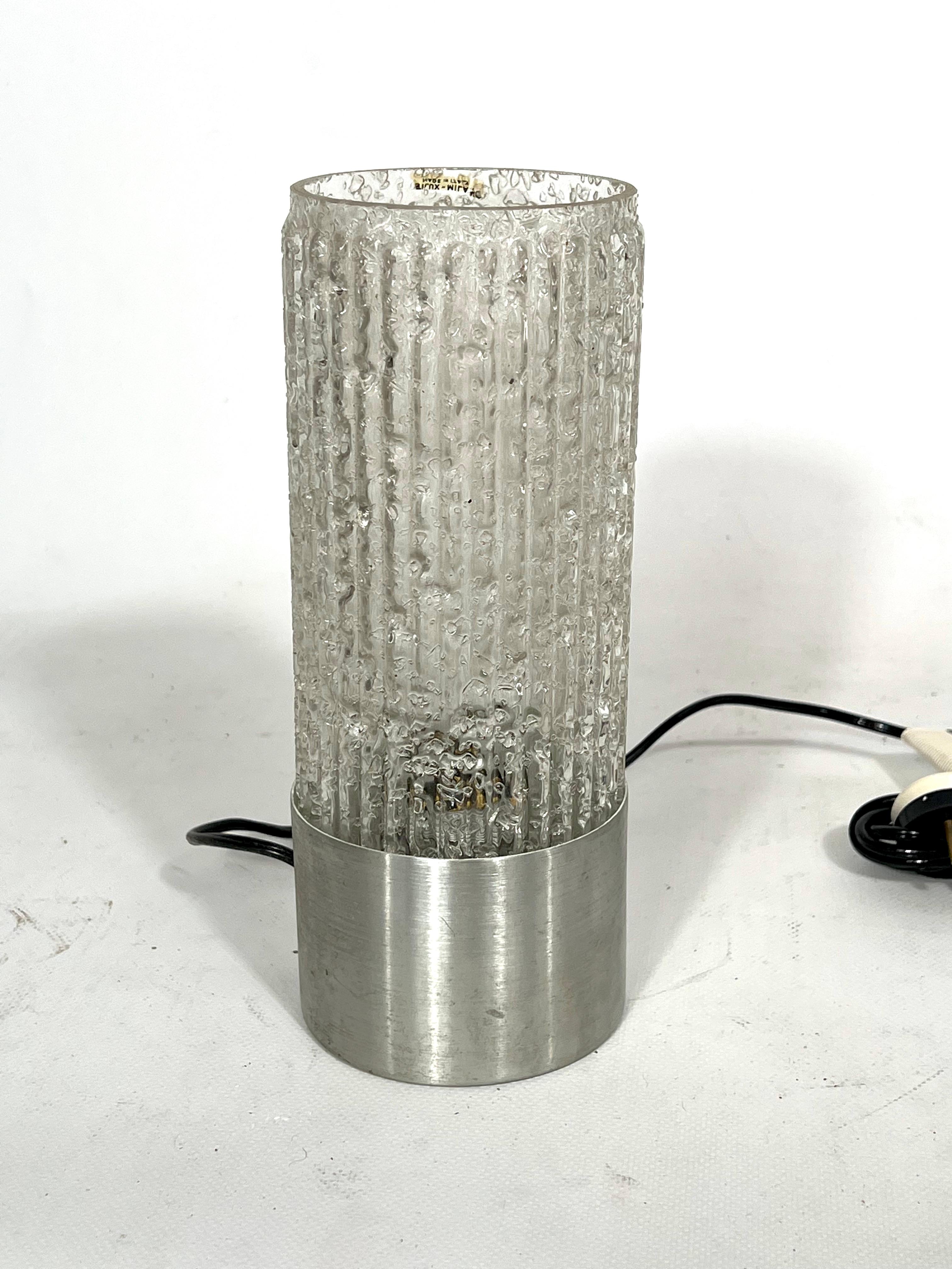 Mid-20th Century Stilux Milano, Vintage Glass Table Lamp Model Albenga from 60s For Sale