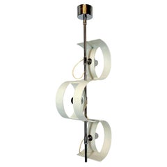 Stilux Milano, Vintage Italian Chrome Chandelier from 60s