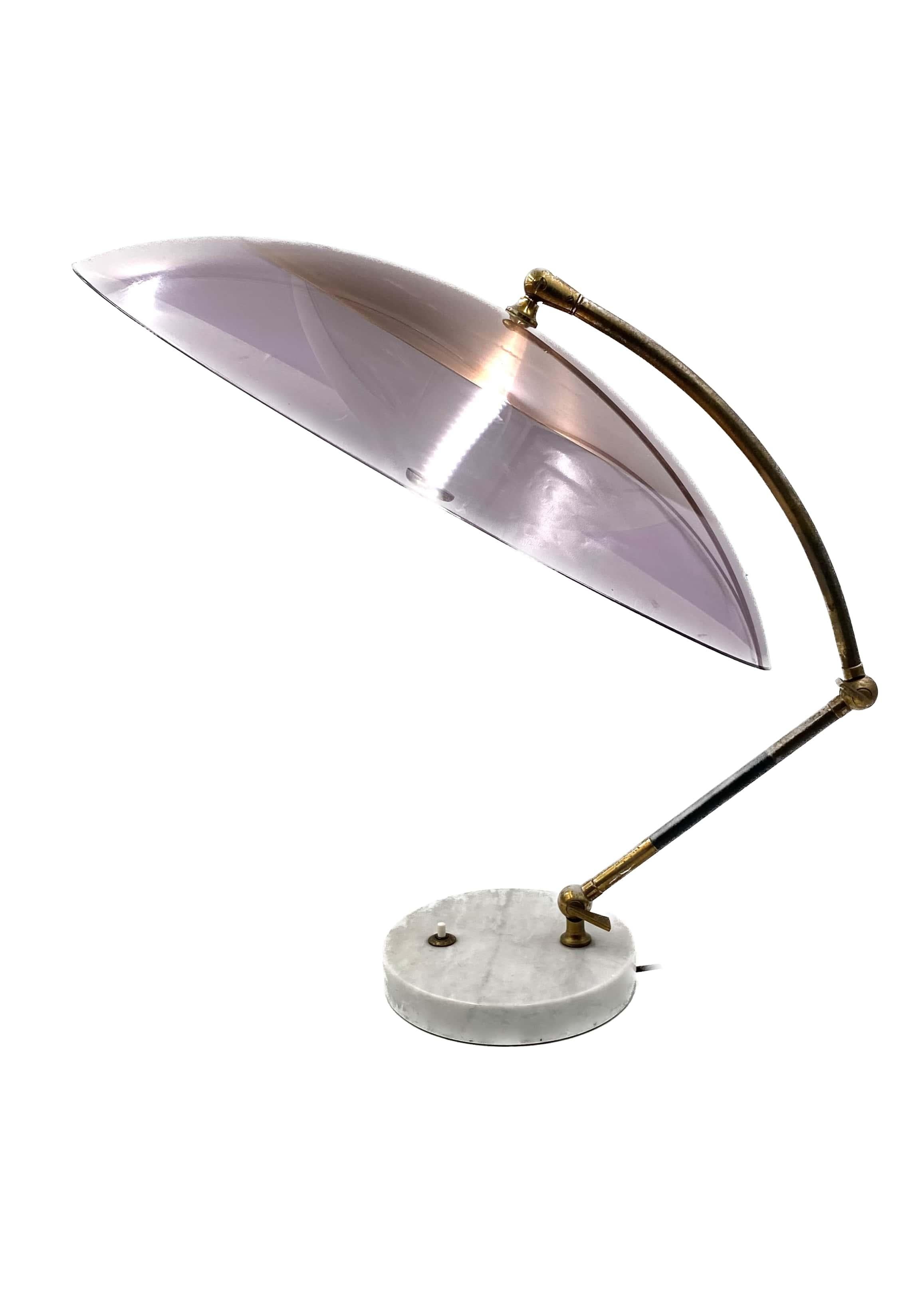 Stilux, mod. Orleans dome table lamp, Stilux Milano Italy, 1955 For Sale 3
