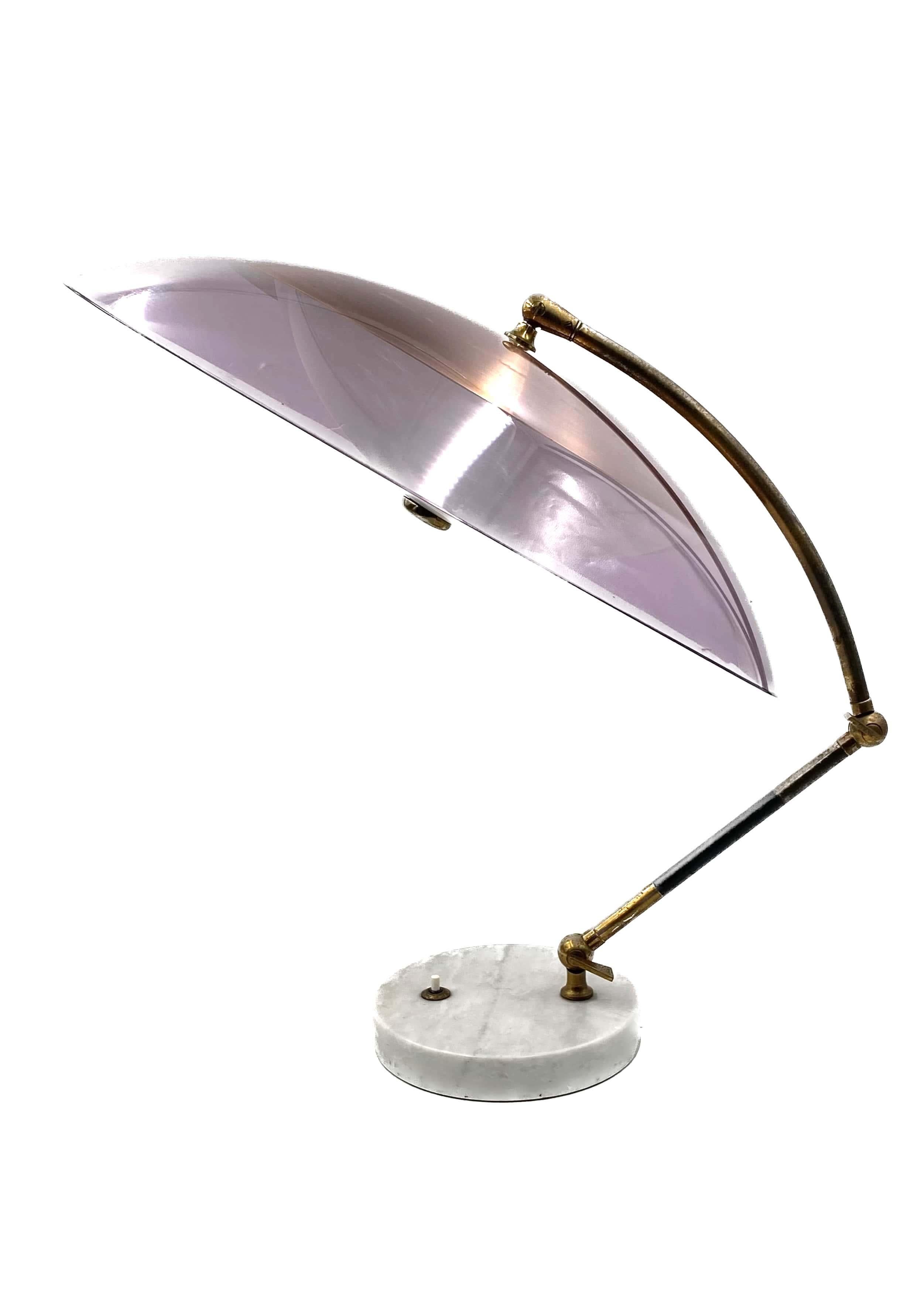 Stilux, mod. Orleans dome table lamp, Stilux Milano Italy, 1955 For Sale 4