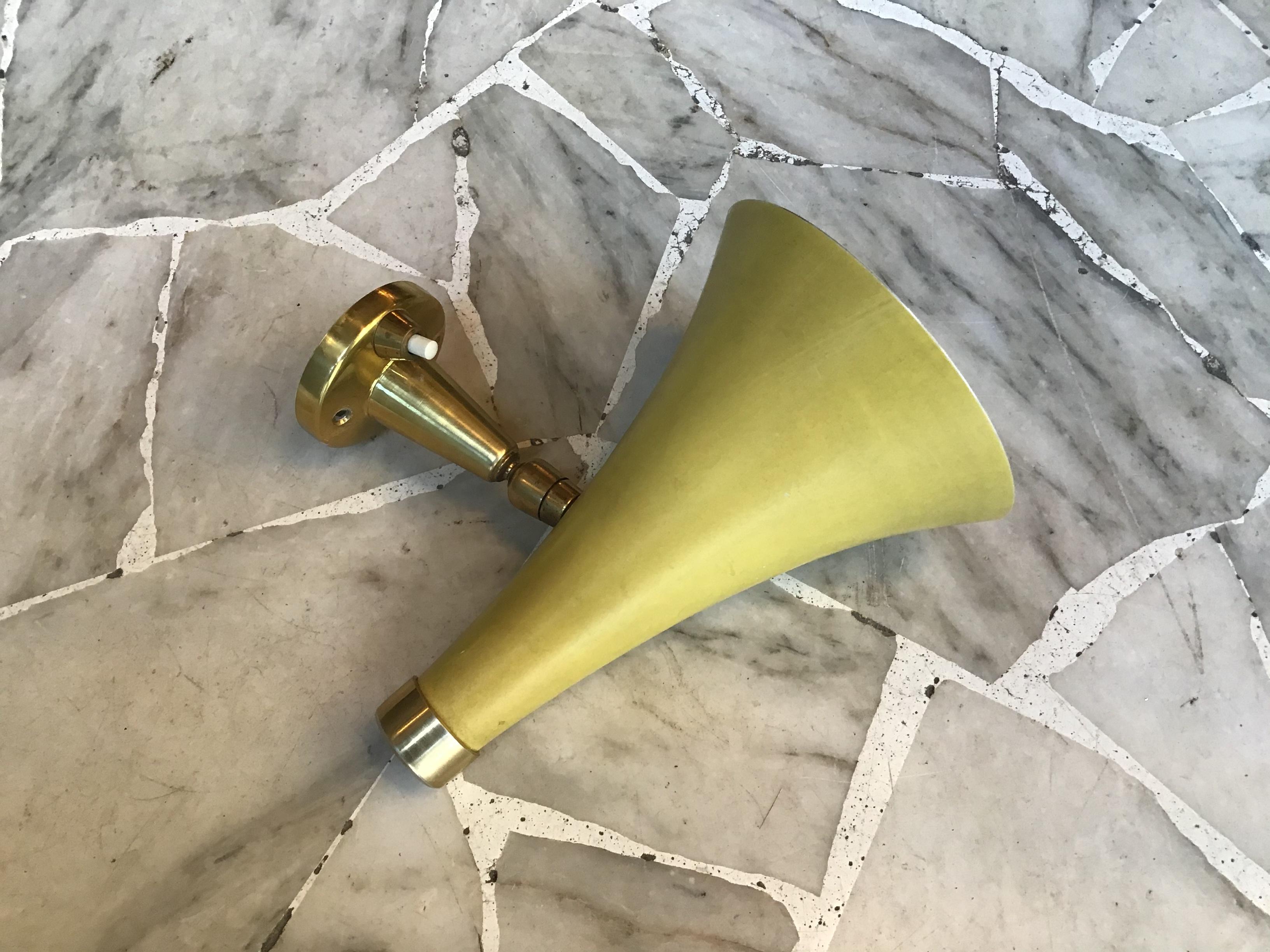 Stilux Sconce Brass Metal 1950 Italy In Excellent Condition For Sale In Milano, IT