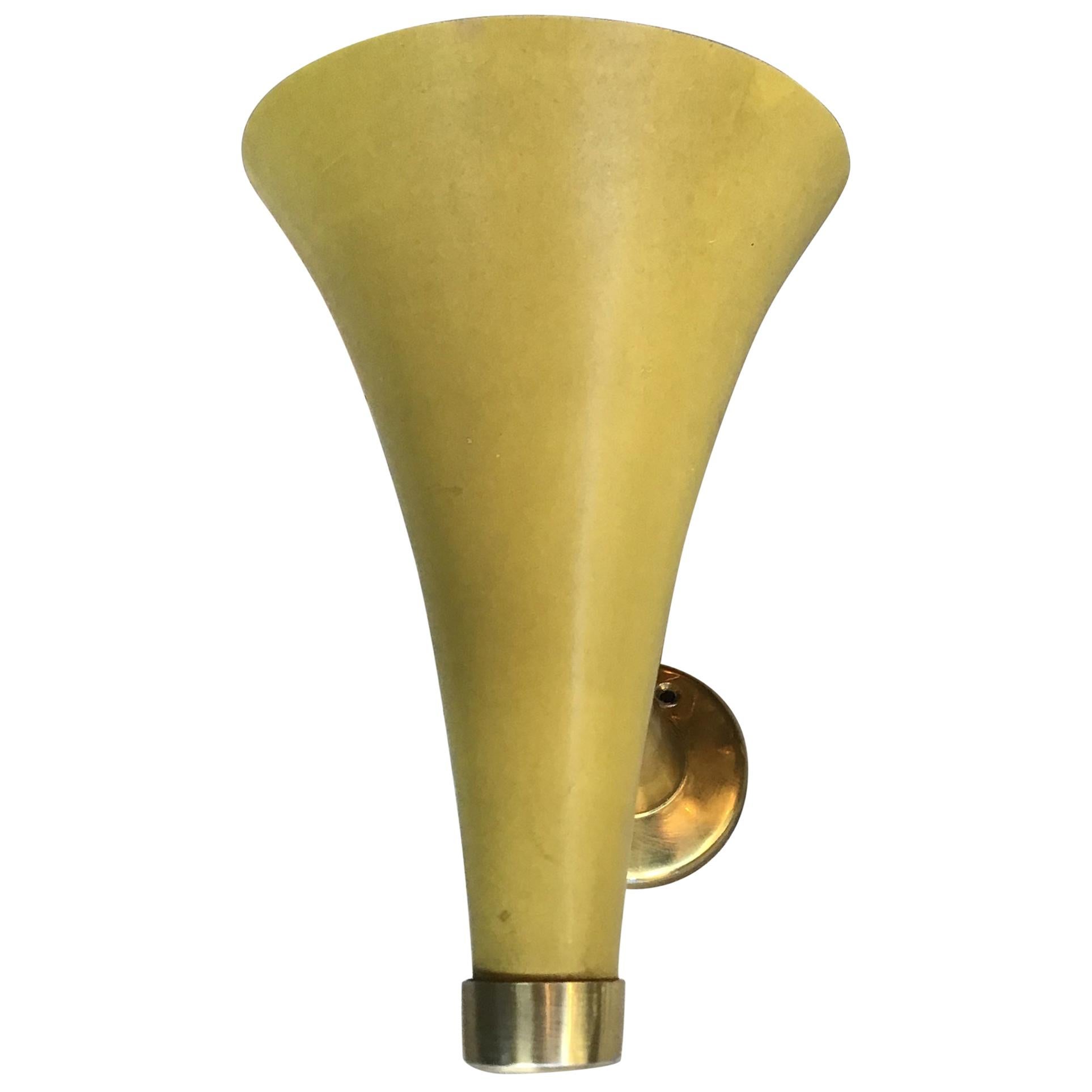 Stilux Sconce Brass Metal 1950 Italy For Sale