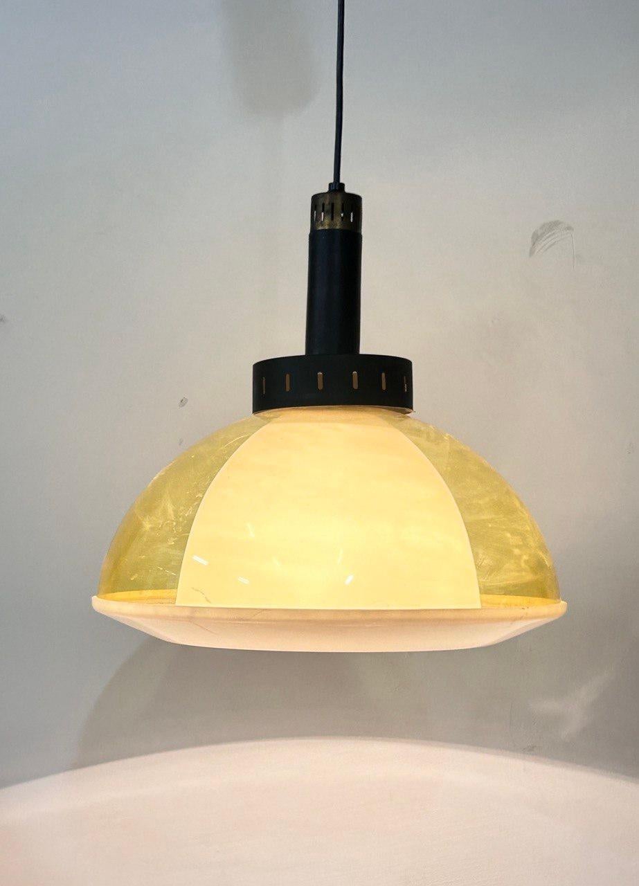 Lustre de l'ère spatiale Stilux, Italie, 1960 État moyen - En vente à Vittoria, IT