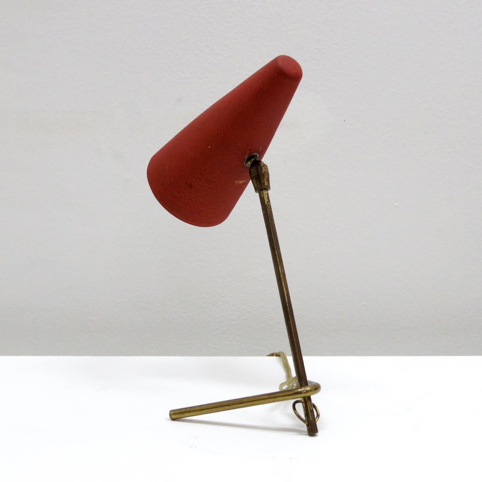 Enameled Stilux Table Lamp, 1950 For Sale