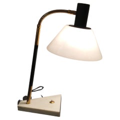 Stilux Table Lamp Marbre Brass Metal Plexiglass 1958 Italy