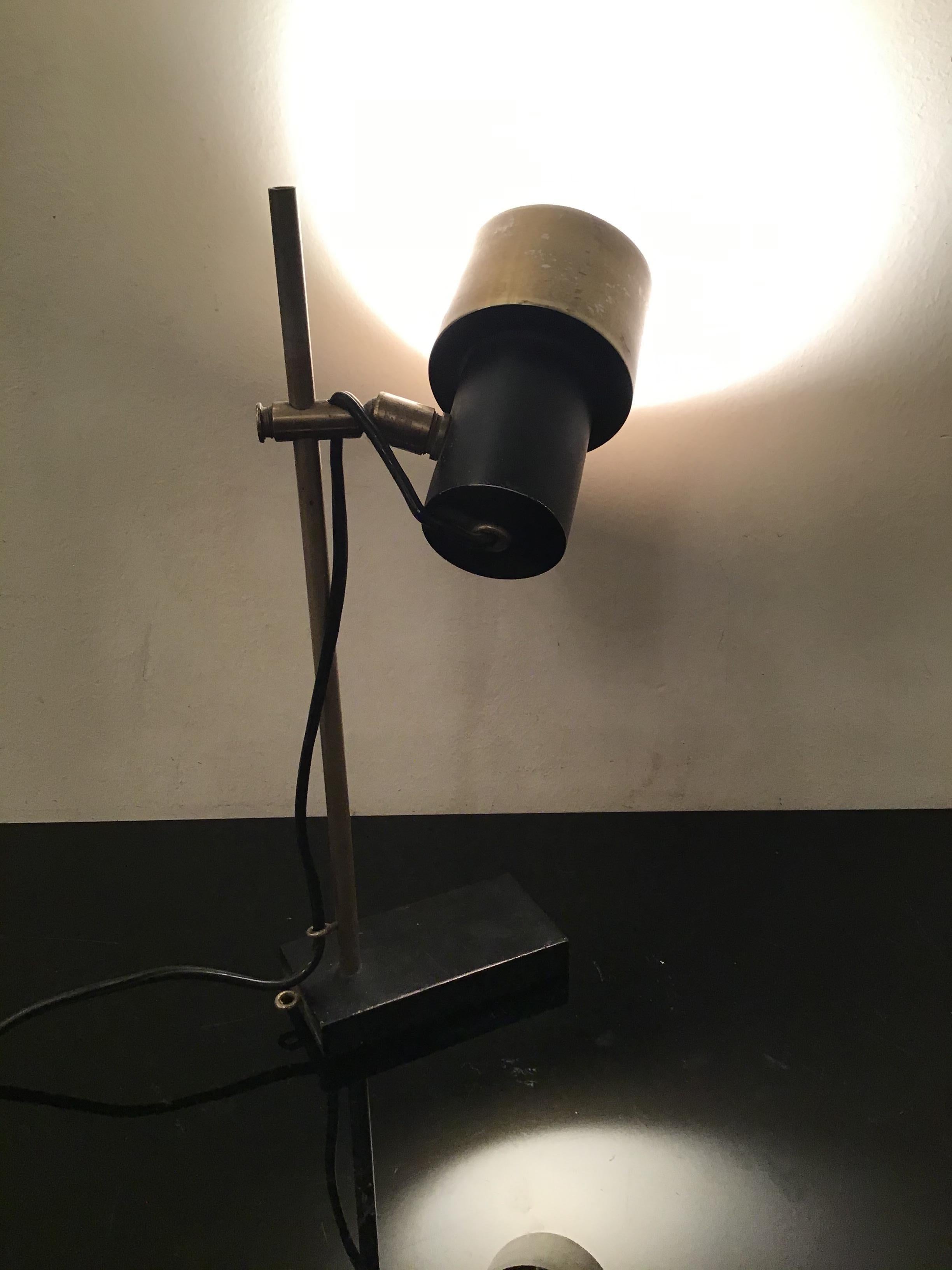 Lampe de bureau Stilux en métal et métal, Crome 1950, Italie  en vente 3