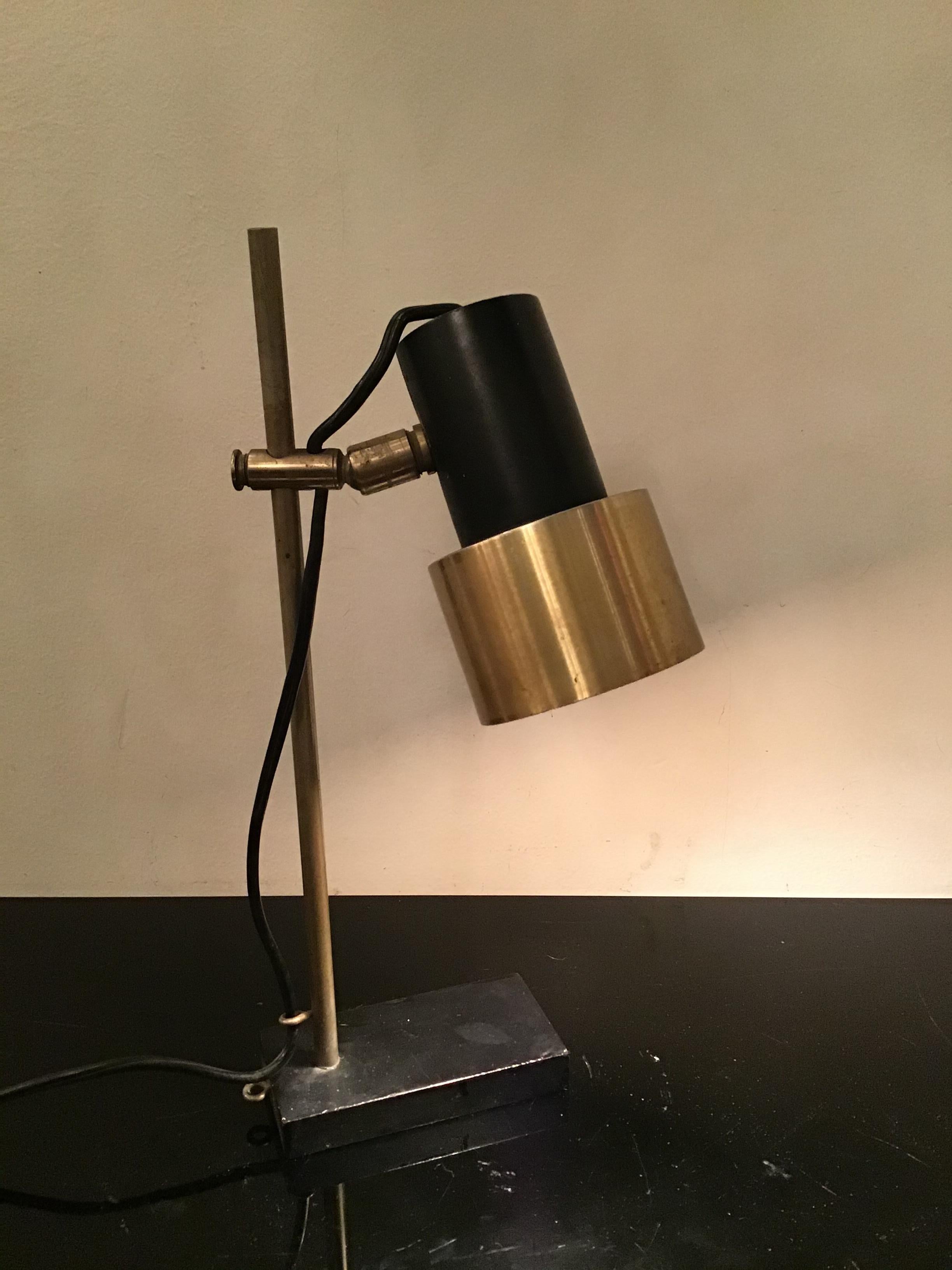 Stilux Table Lamp Metal and Metal Crome, 1950, Italy For Sale 5