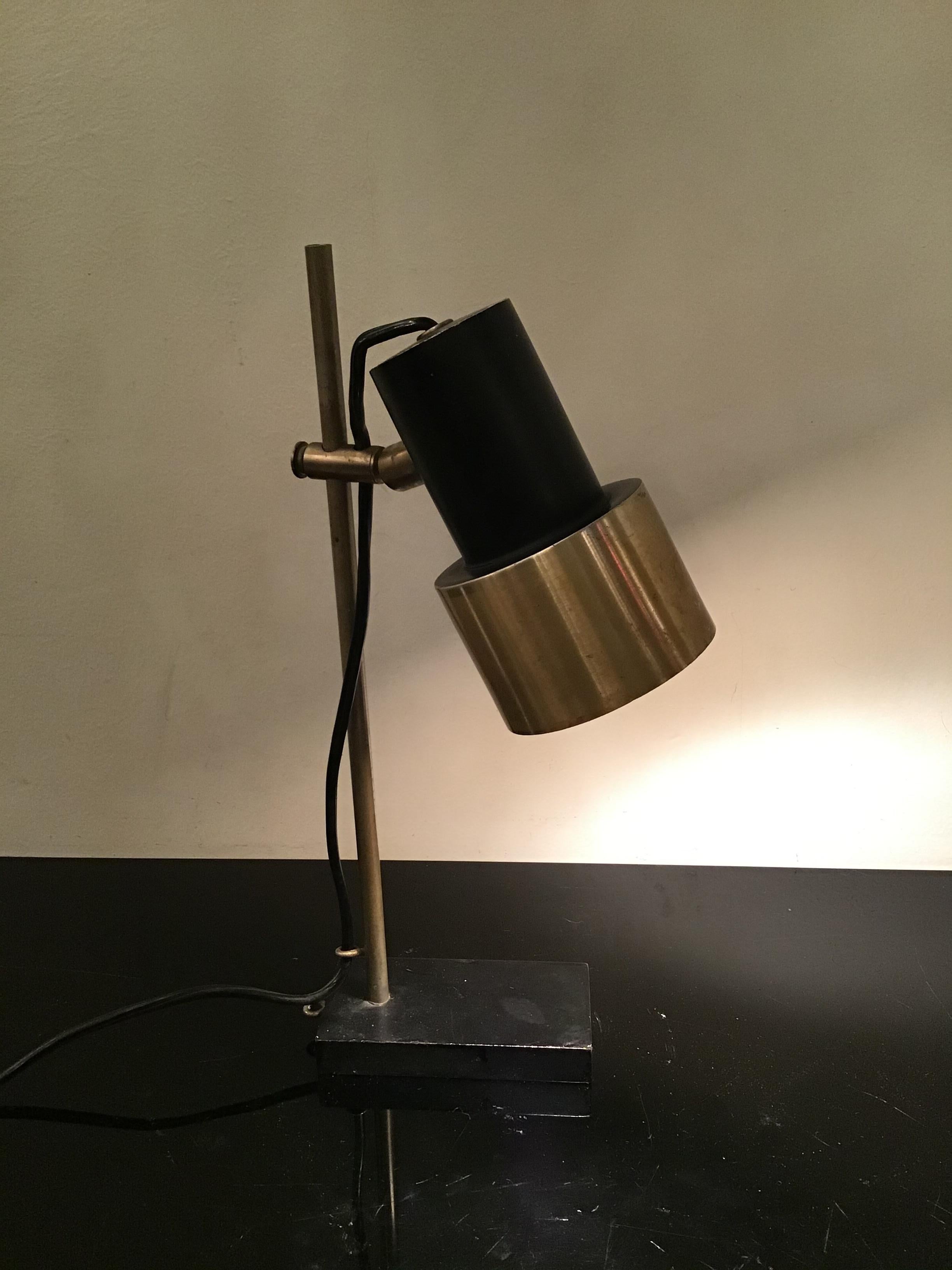 Lampe de bureau Stilux en métal et métal, Crome 1950, Italie  Bon état - En vente à Milano, IT