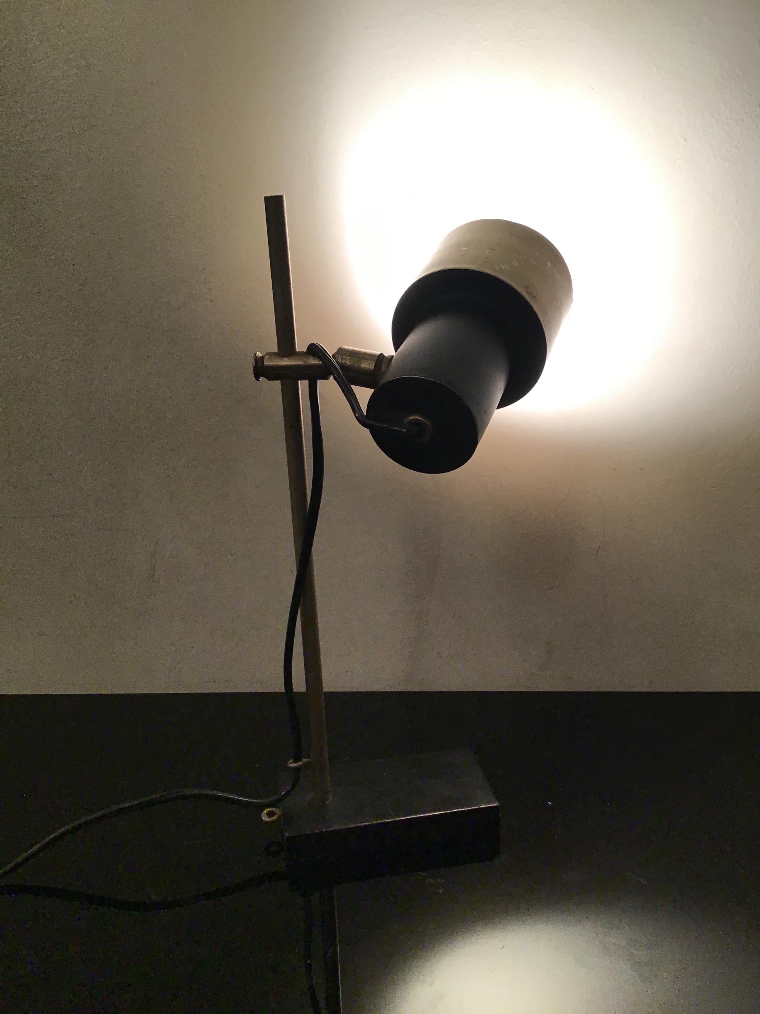 Lampe de bureau Stilux en métal et métal, Crome 1950, Italie  en vente 1