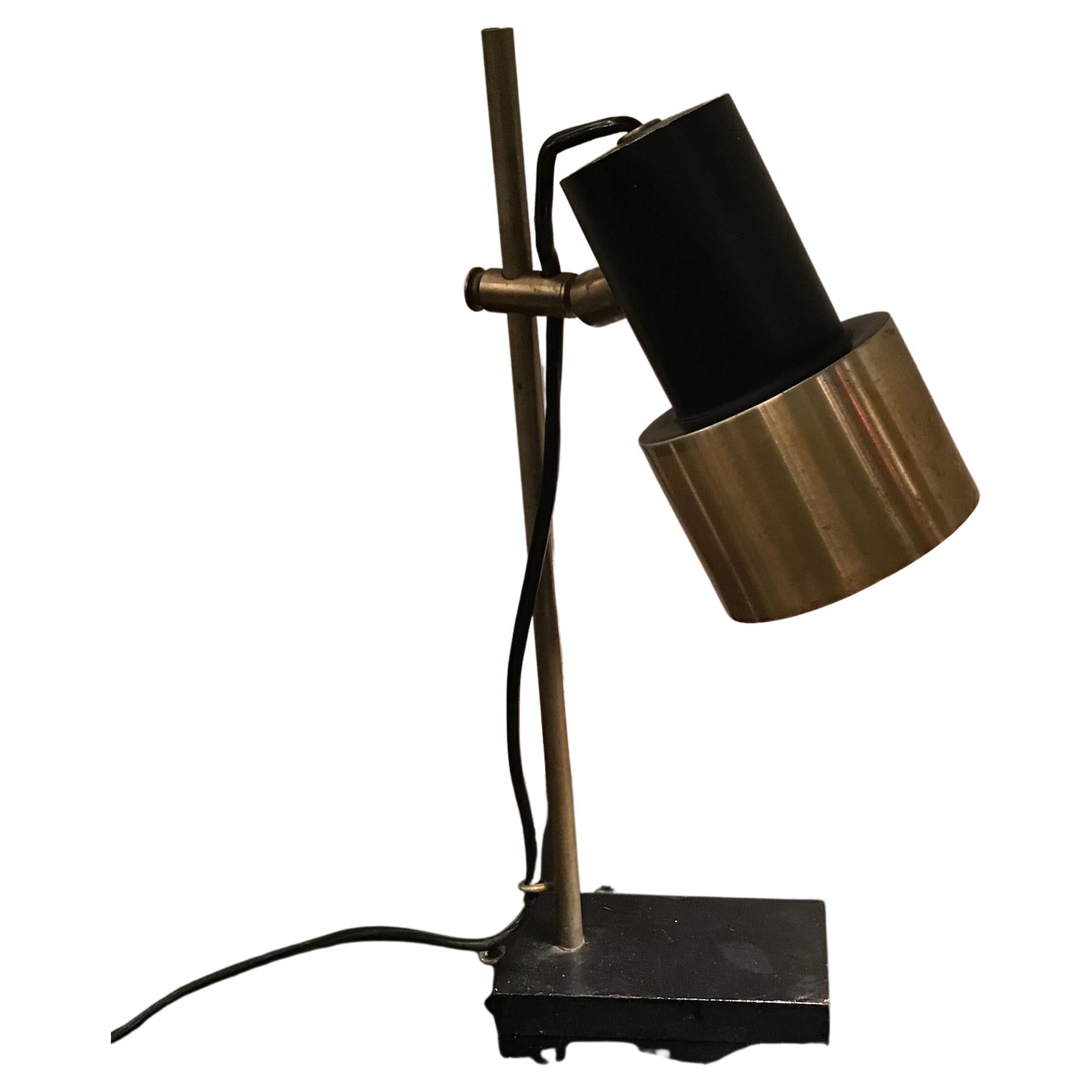 Lampe de bureau Stilux en métal et métal, Crome 1950, Italie  en vente