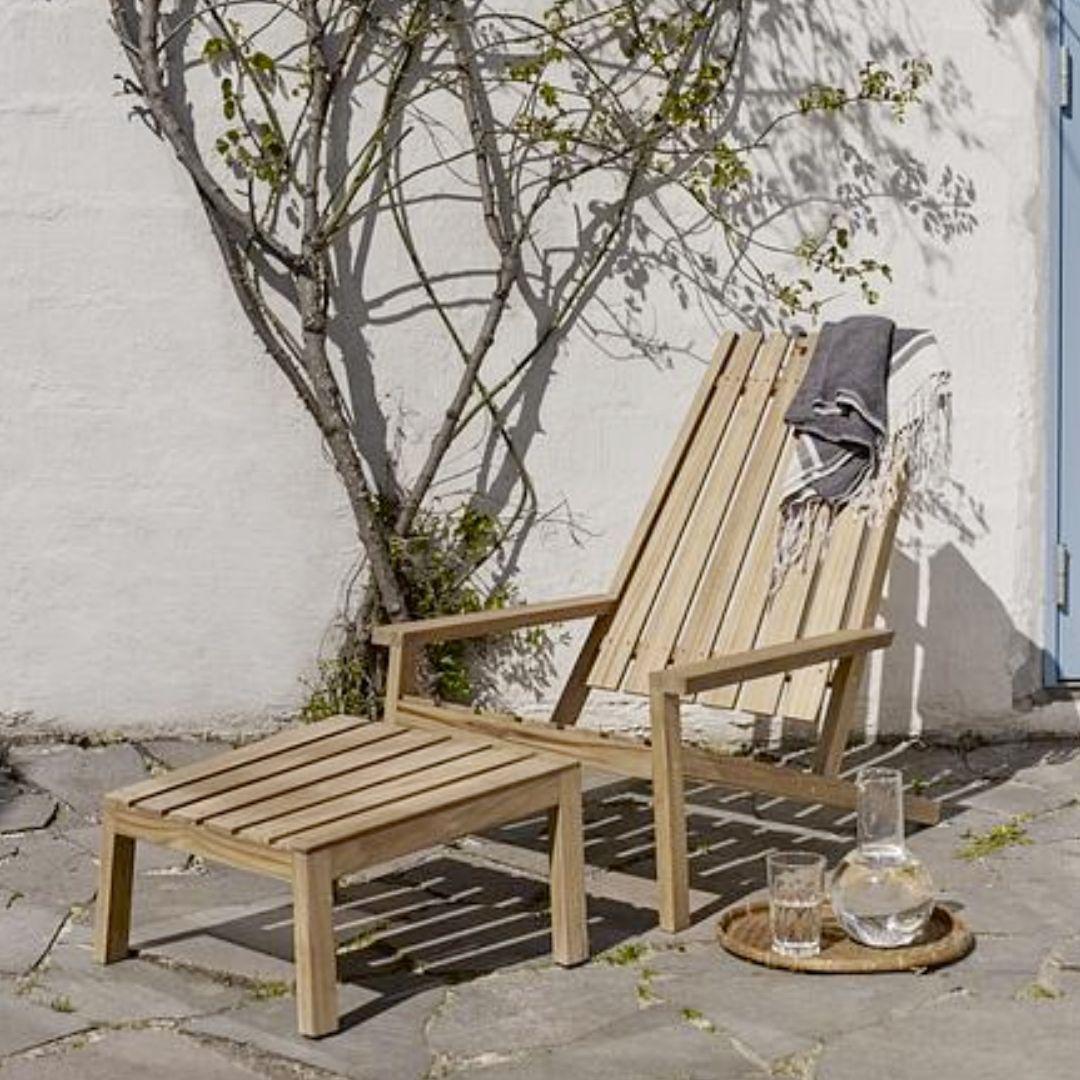 Danois Fauteuil d'extérieur « Between Lines » en teck de Weigelt pour Skagerak en vente