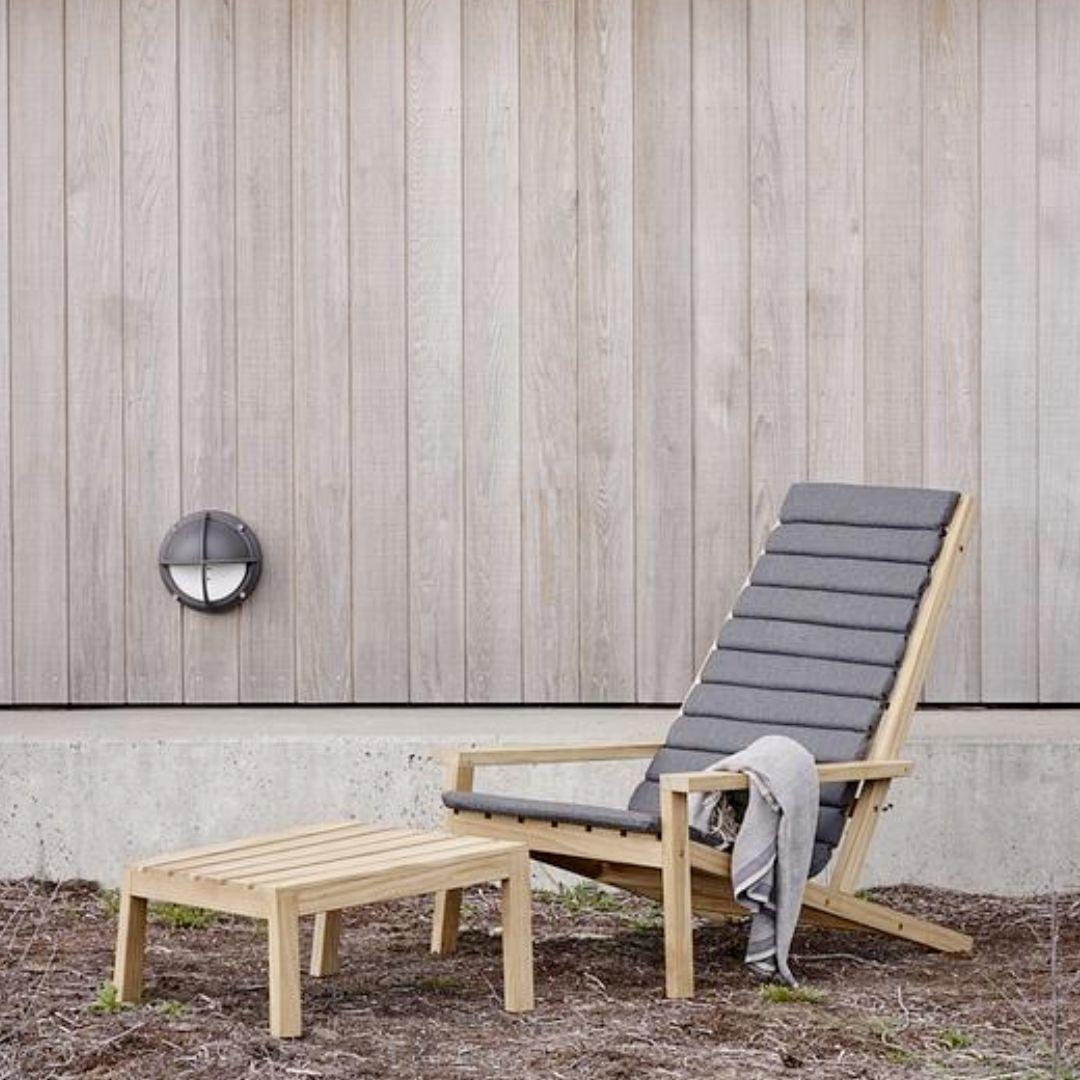 Contemporary Stine Weigelt Outdoor 'Between Lines' Teak Lounge Chair for Skagerak For Sale