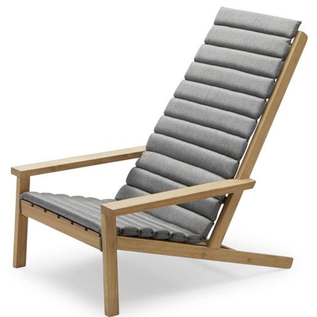 Stine Weigelt Outdoor 'Between Lines' Teak Lounge Chair for Skagerak For Sale 1