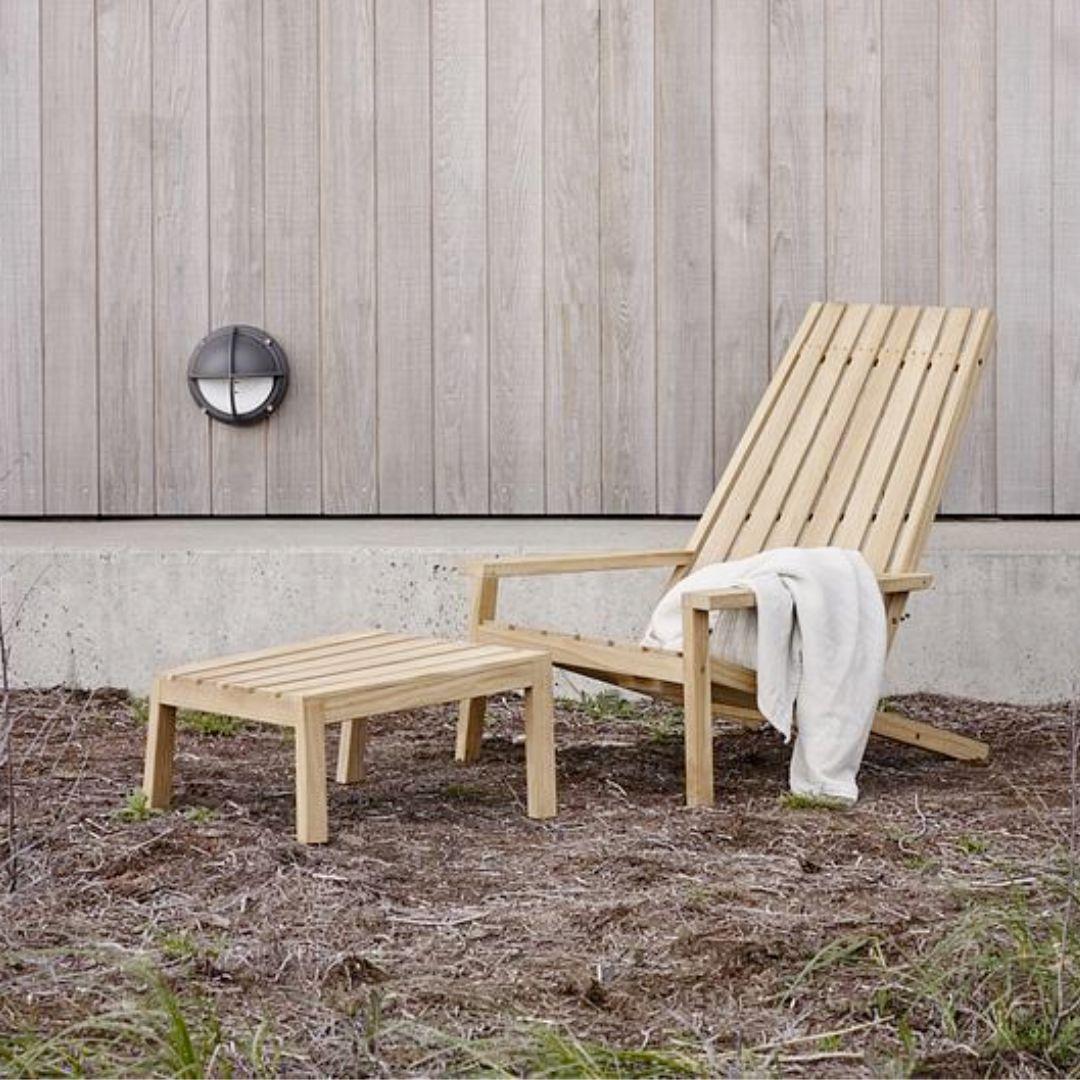 Mid-Century Modern Stine Weigelt Outdoor 'Between Lines' Teak Stool for Skagerak For Sale