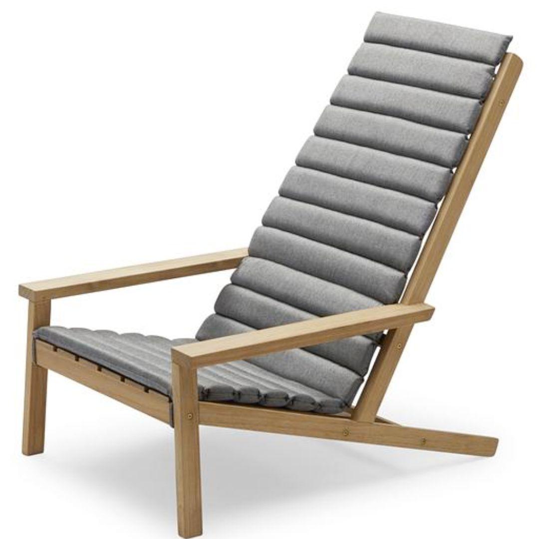 Tabouret d'extérieur « Between Lines » en teck de Stine Weigelt pour Skagerak en vente 2