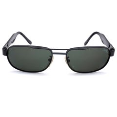 Gafas de sol de aviador negras Sting, Italia años 90