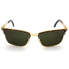 Sting gold vintage sunglasses, Italy 80s