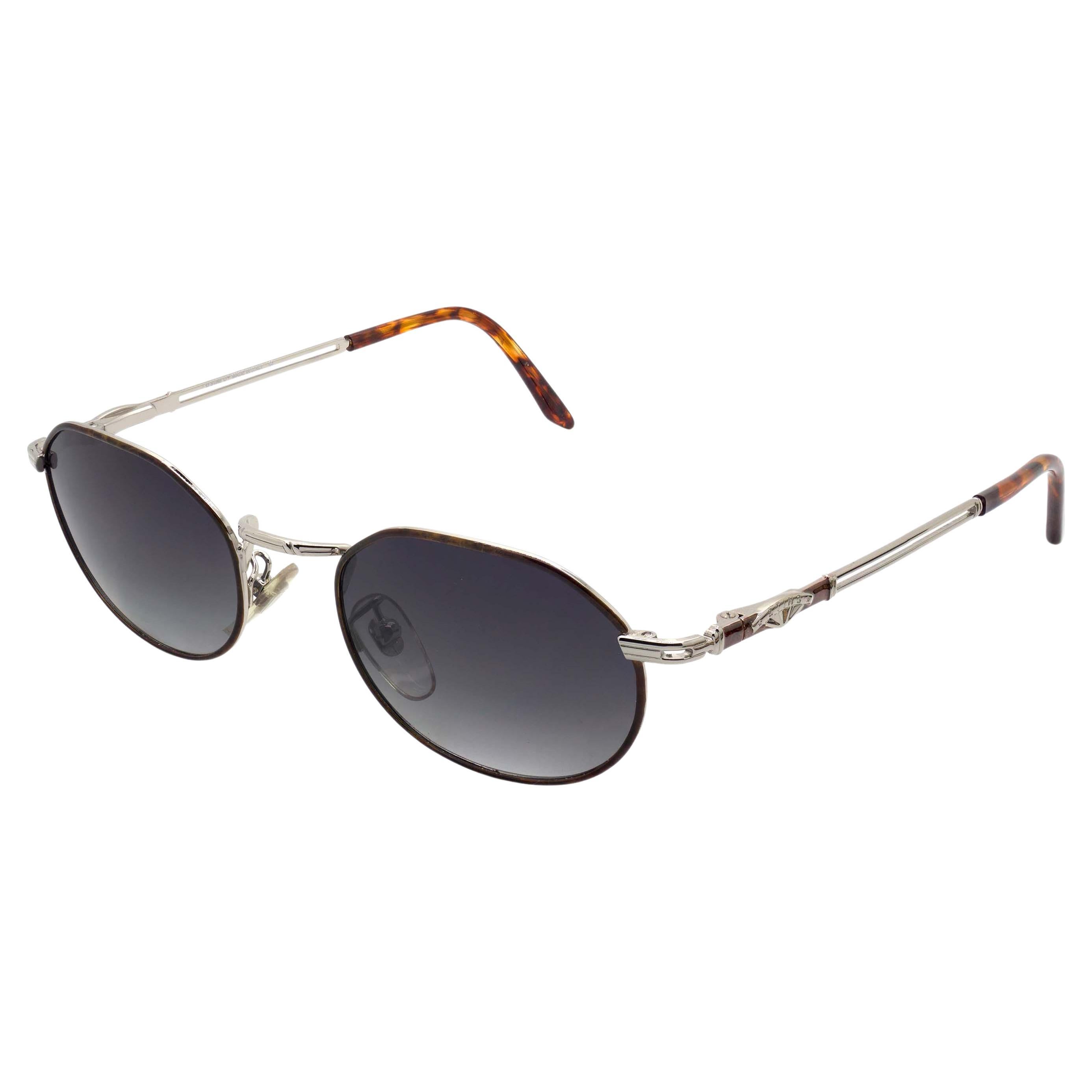 Sechseckige Vintage-Sonnenbrille mit Schnur, Italien  im Angebot