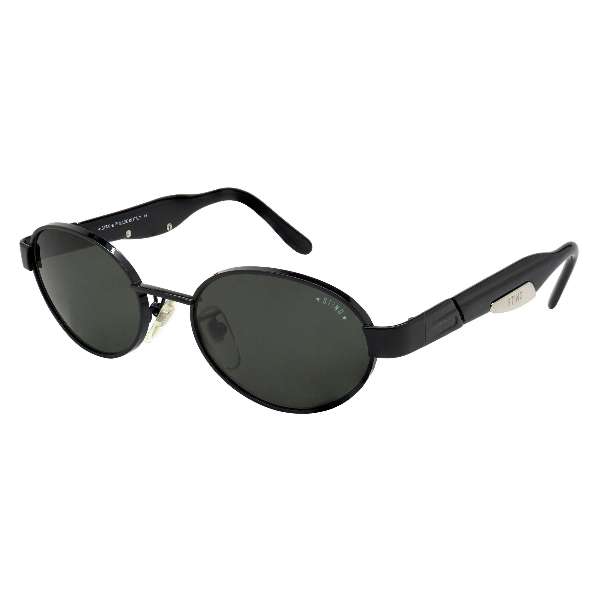 Ovale Sonnenbrille mit Stachelrohr, Italien  im Angebot