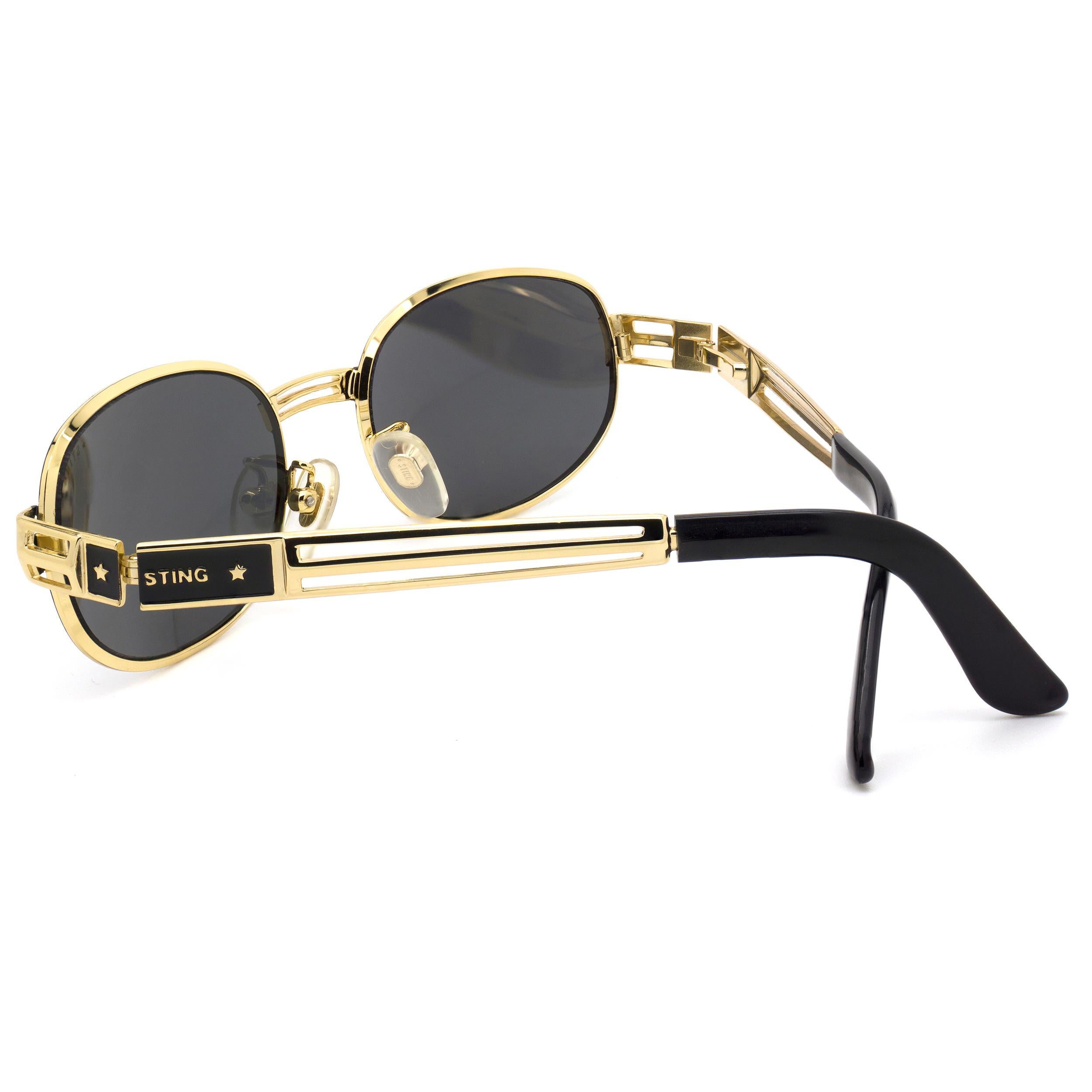 Sting oval vintage sunglasses 80s In New Condition For Sale In Santa Clarita, CA