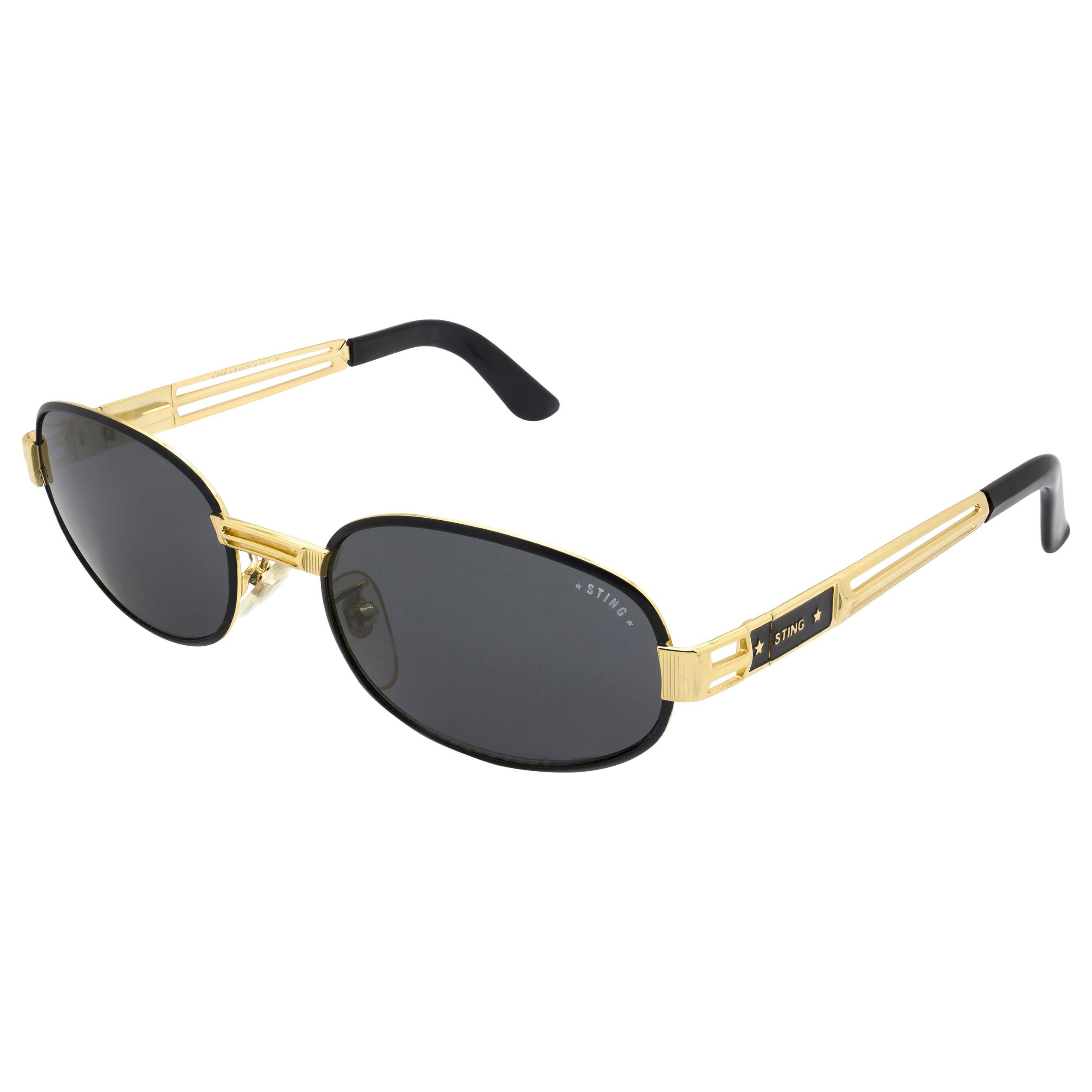 Sting oval vintage sunglasses 80s For Sale