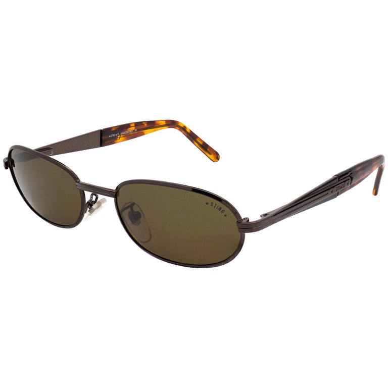 Sting oval vintage sunglasses, Italy For Sale at 1stDibs  display picture 2