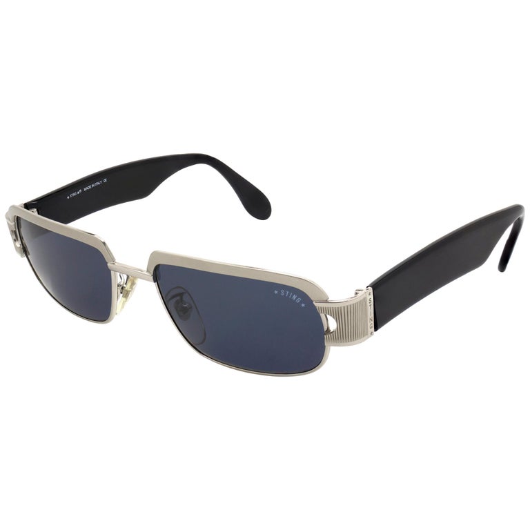 Sting rectangular vintage sunglasses, Italy 90s For Sale at  display picture 2