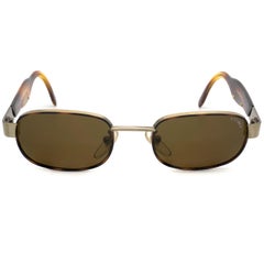 Lunettes de soleil rectangulaires vintage en forme de galet, Italie