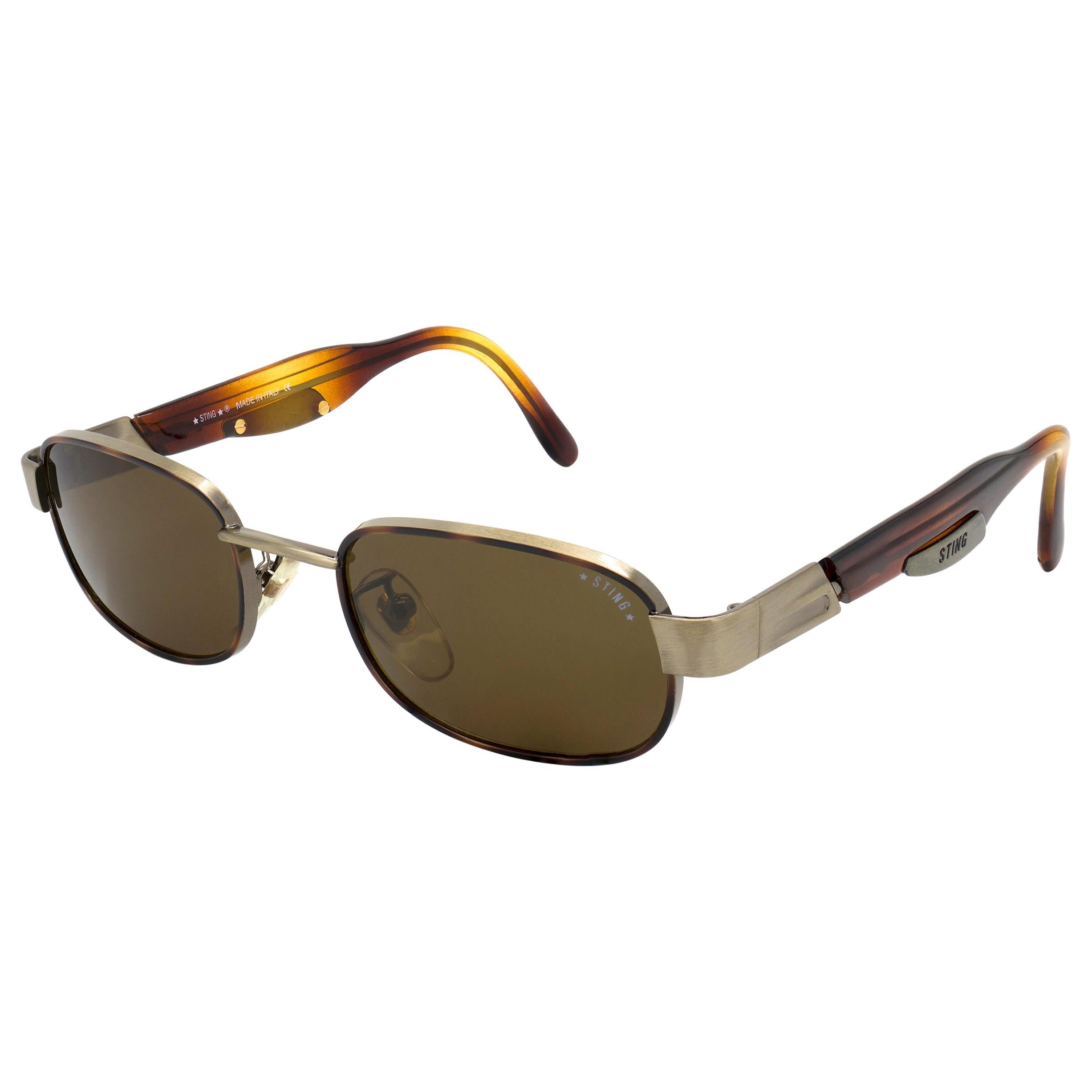 Sting rectangular vintage sunglasses, Italy For Sale
