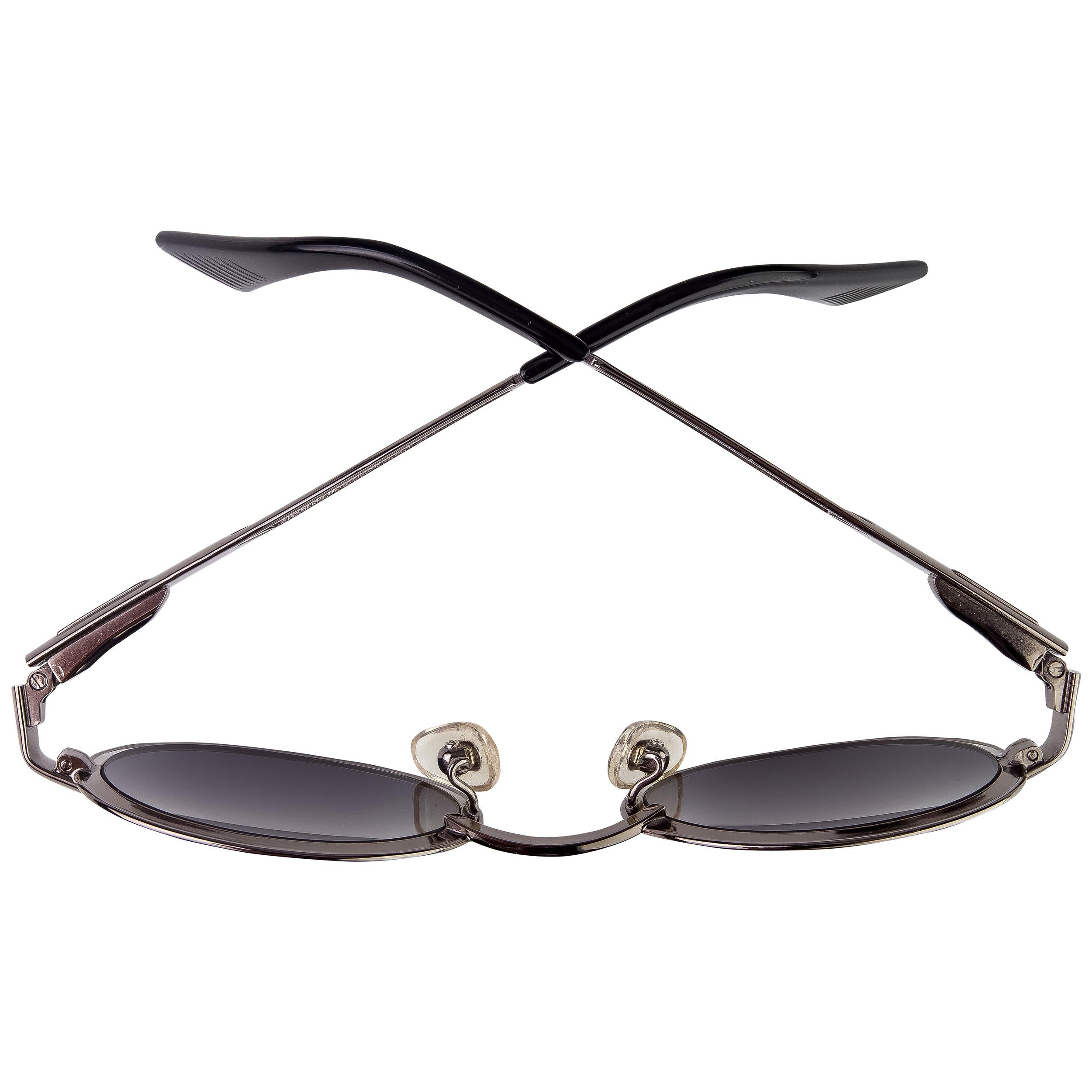 Black Sting small round sunglasses spring hinges, Italy  For Sale