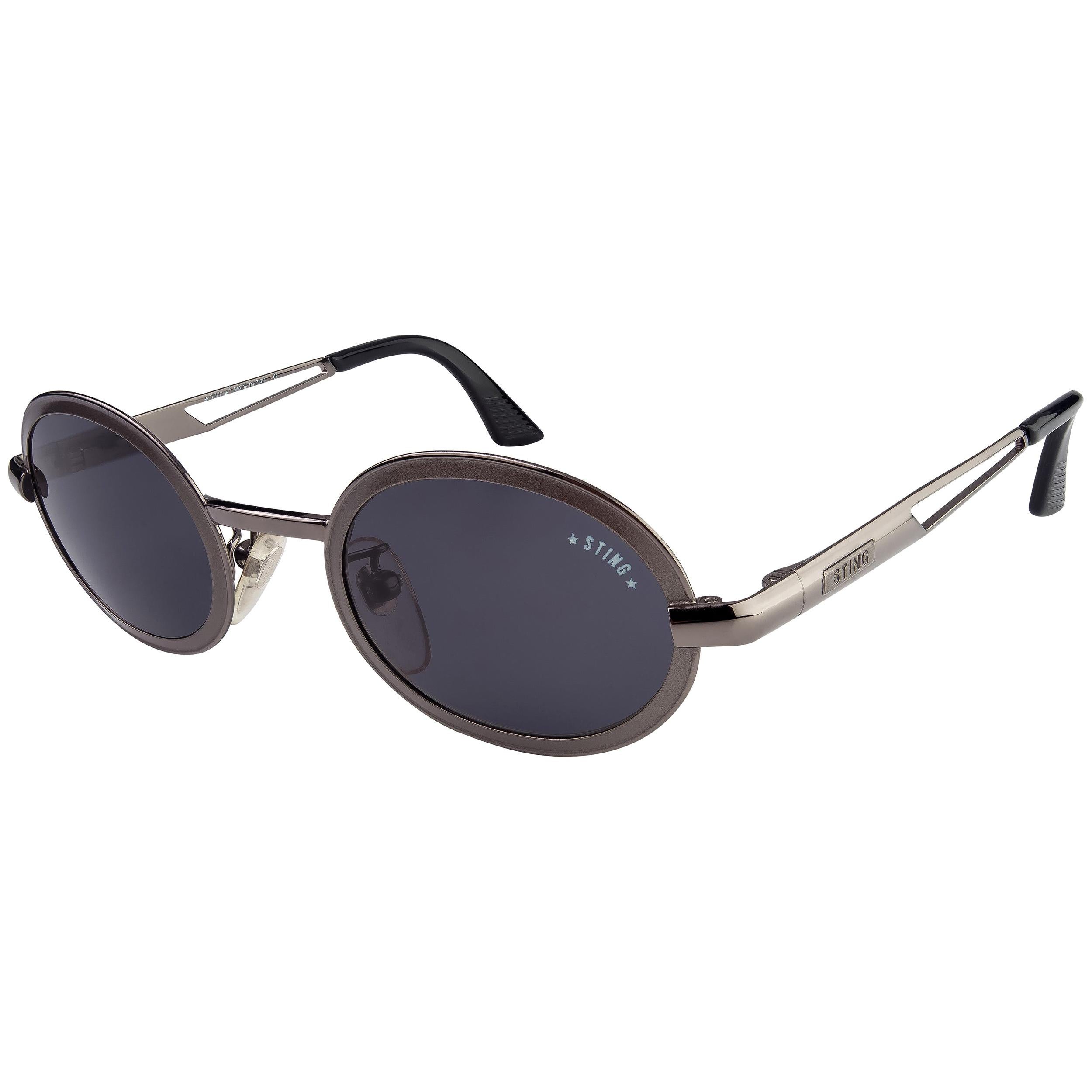 Sting small round sunglasses spring hinges, Italy For Sale