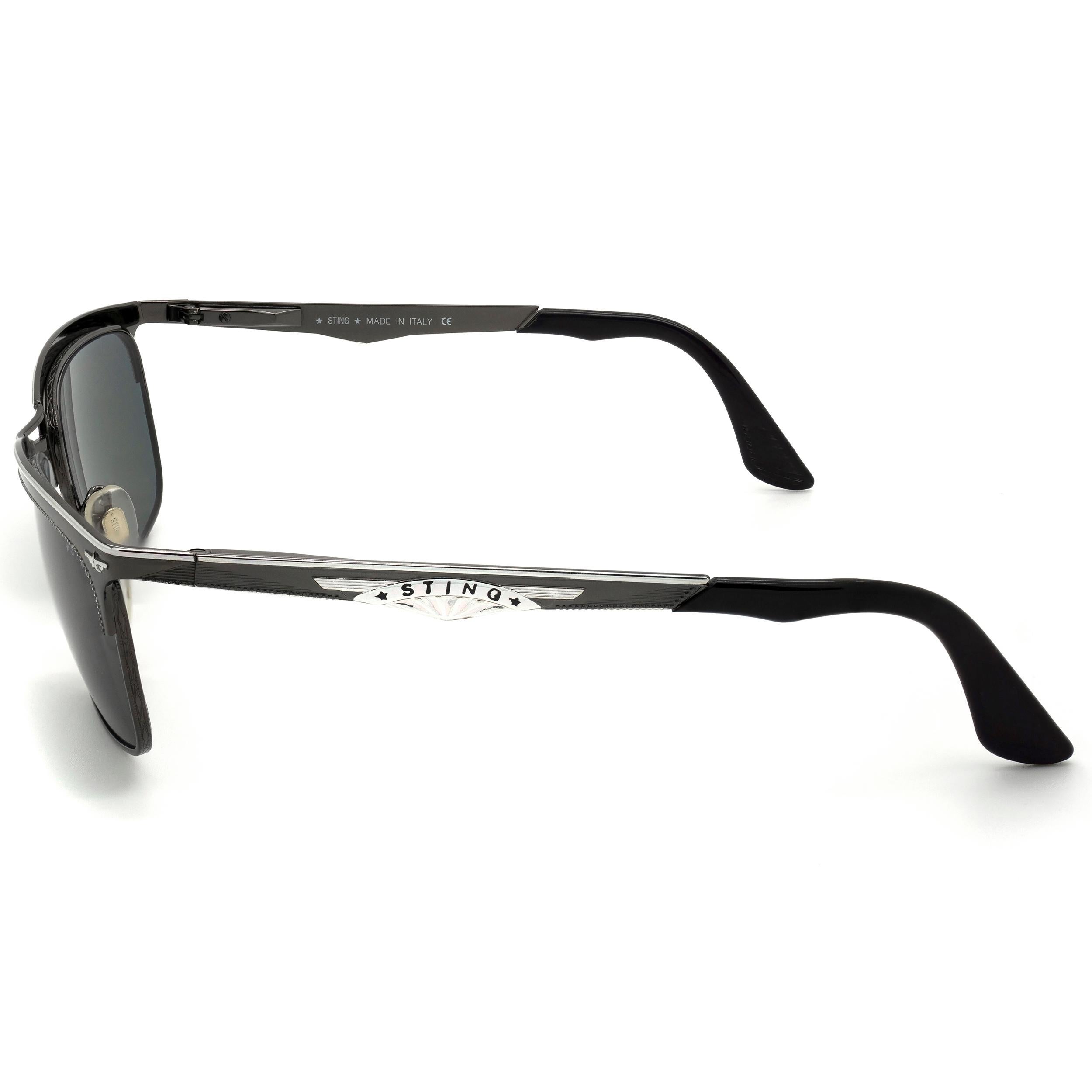 Sting Vintage-Sonnenbrille, Italien, 90er-Jahre (Schwarz) im Angebot