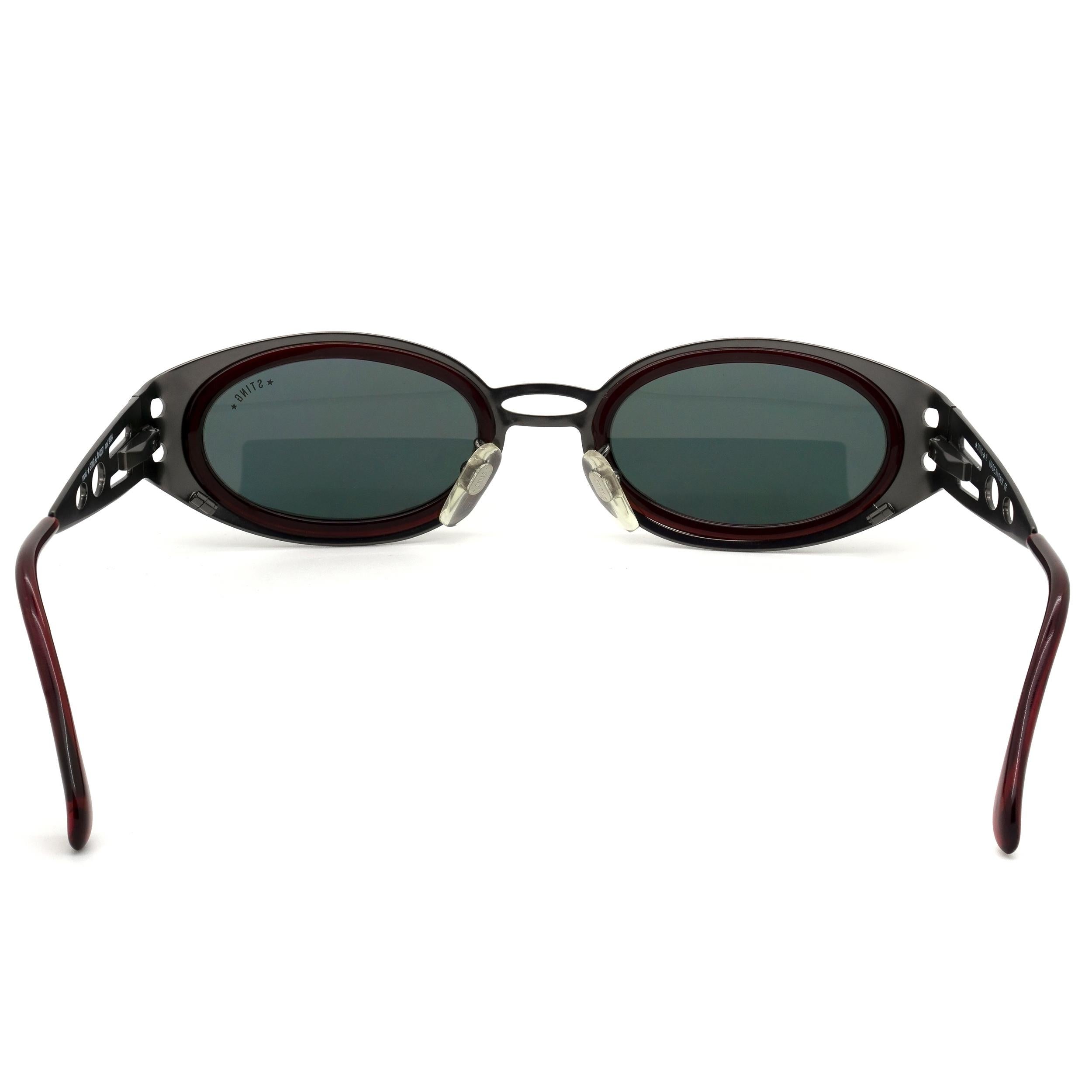 Sting vintage sunglasses steampunk In New Condition For Sale In Santa Clarita, CA