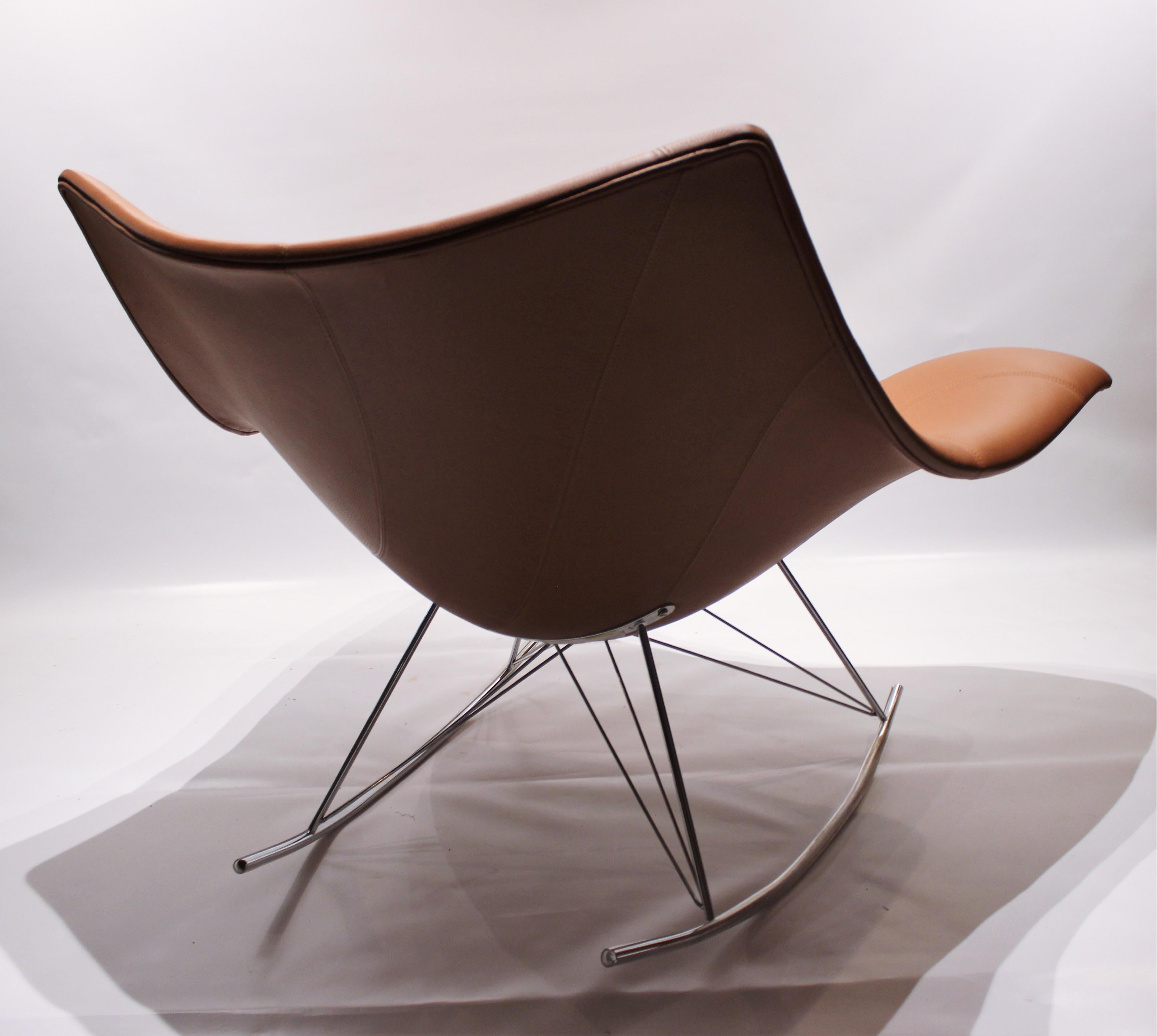Scandinave moderne Chaise à bascule Stingray:: modèle 3510:: de Thomas Pedersen et Fredericia