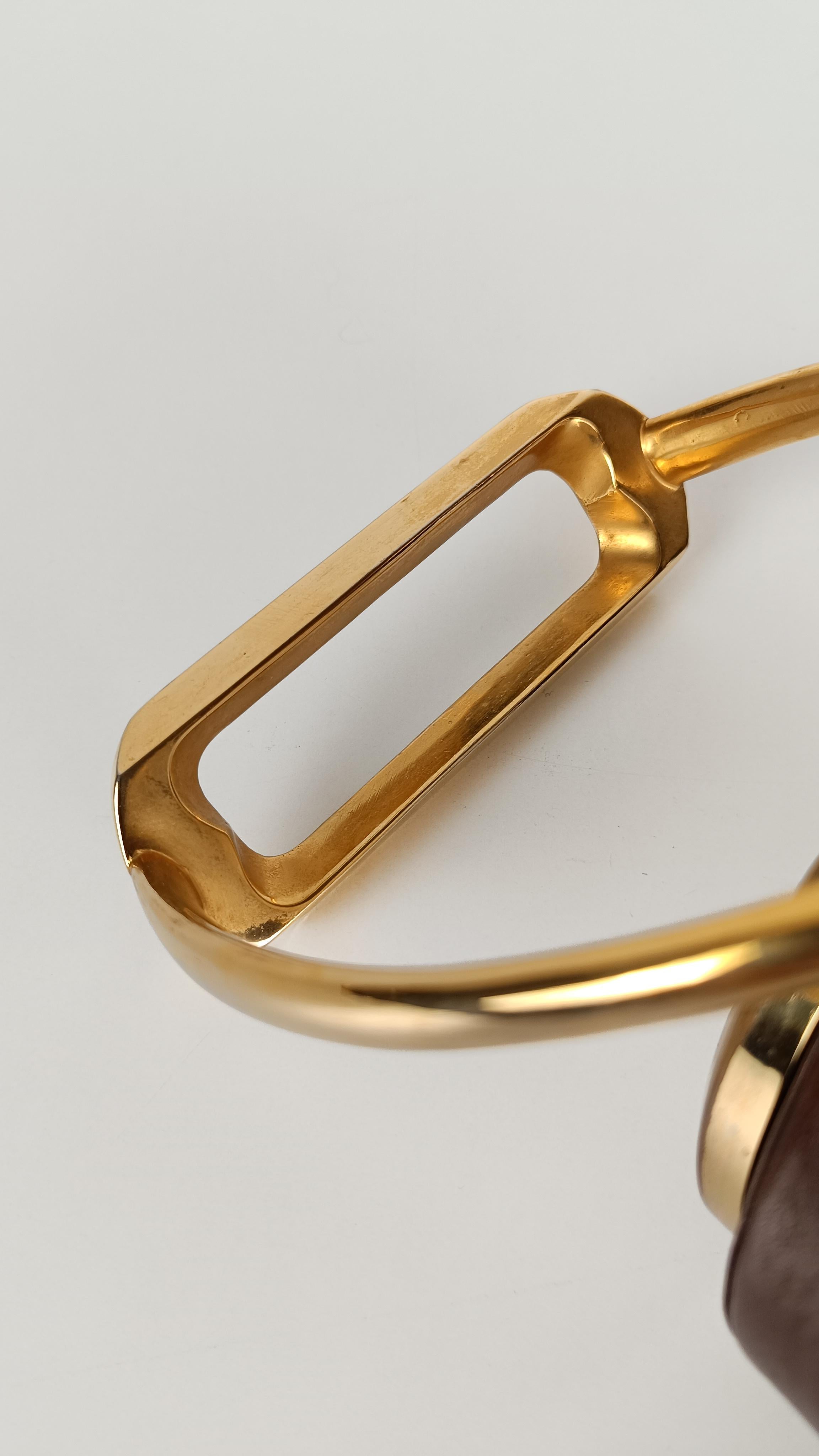 Stirrup Desk Alarm Clock in the style of Paul Dupré-Lafon for Hermès By Europa For Sale 7