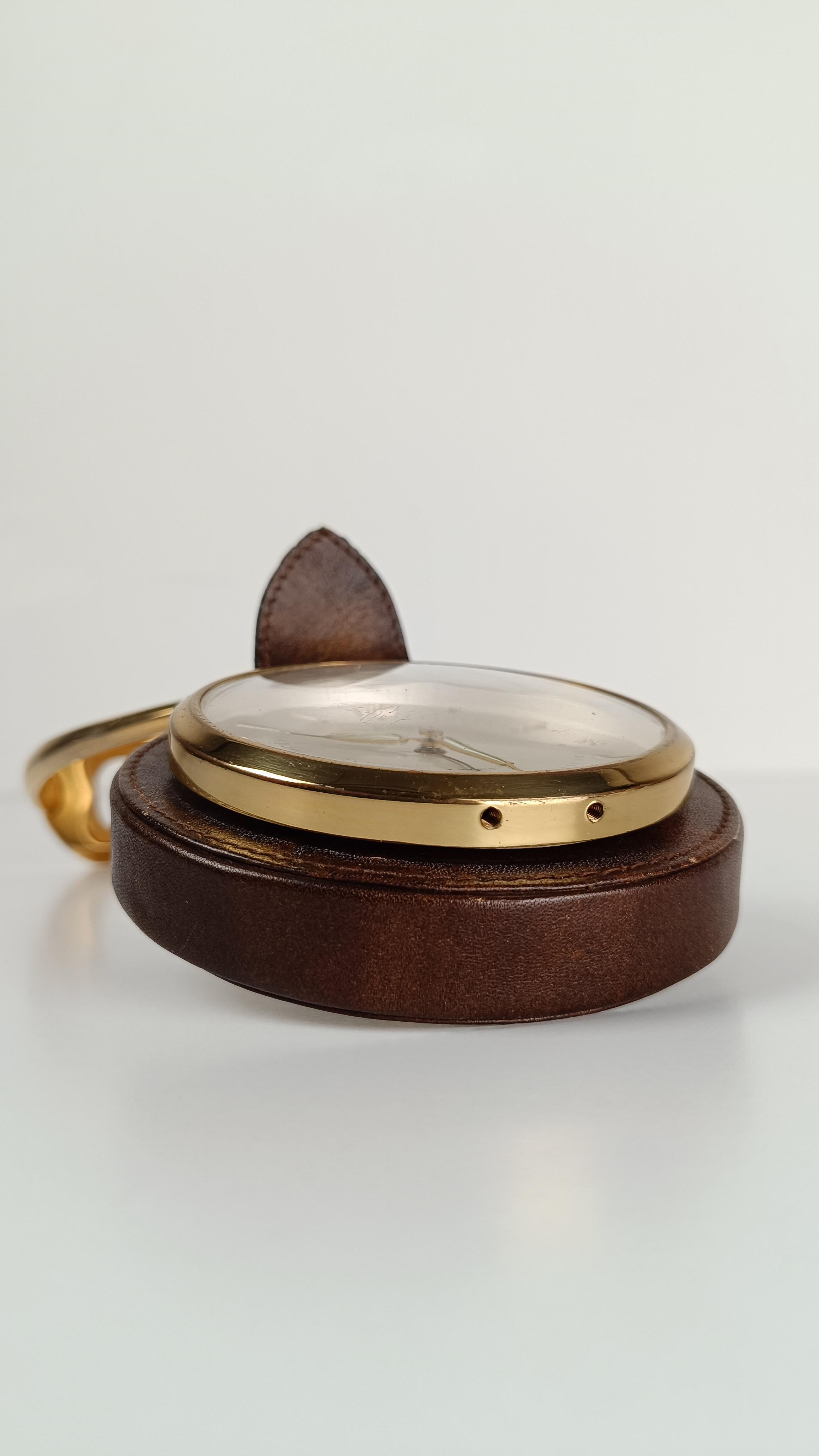 Stirrup Desk Alarm Clock in the style of Paul Dupré-Lafon for Hermès By Europa For Sale 9