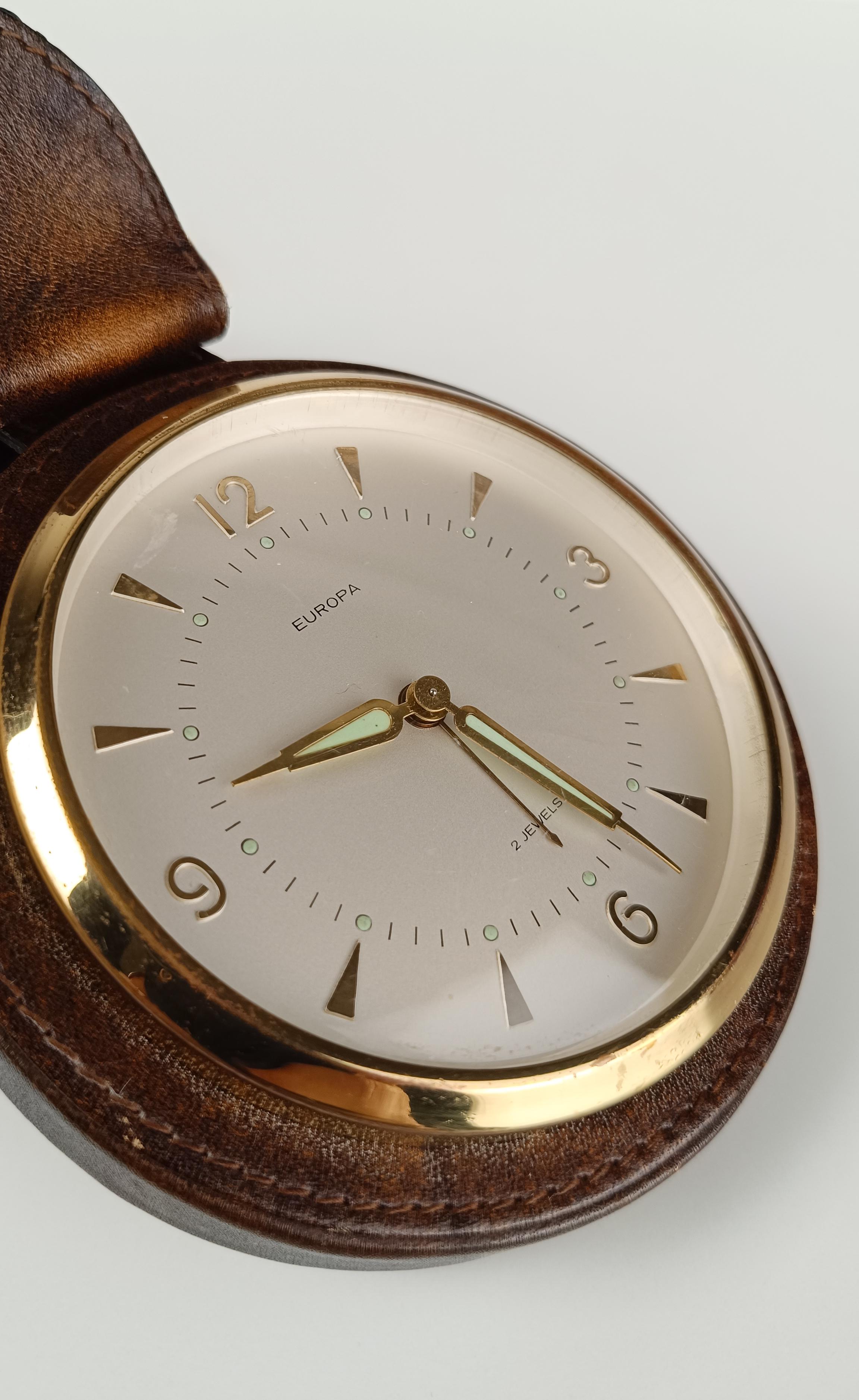 Stirrup Desk Alarm Clock in the style of Paul Dupré-Lafon for Hermès By Europa For Sale 10